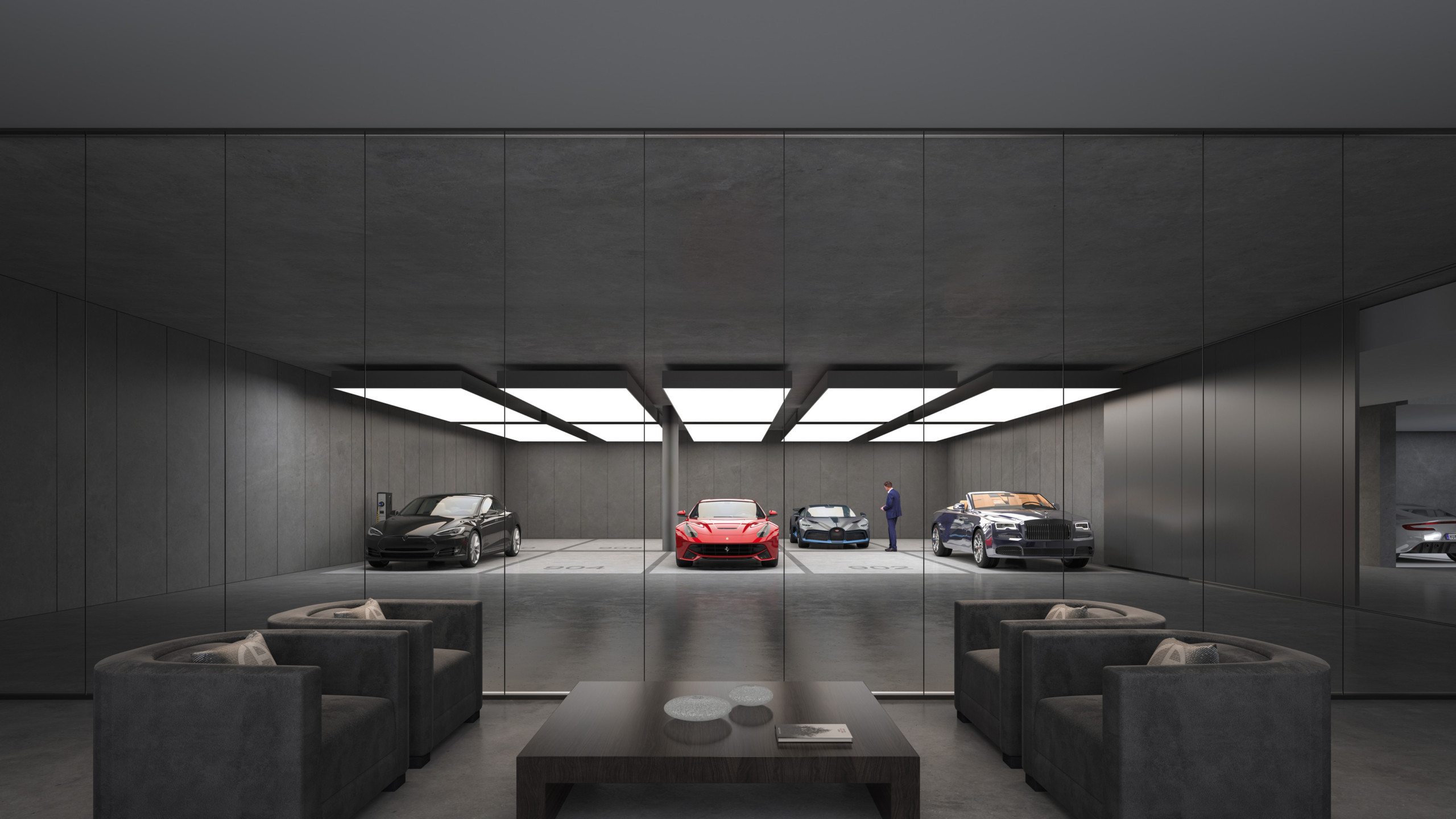 231030-Parking-lounge_10K Armani Beach Residences at Palm Jumeirah