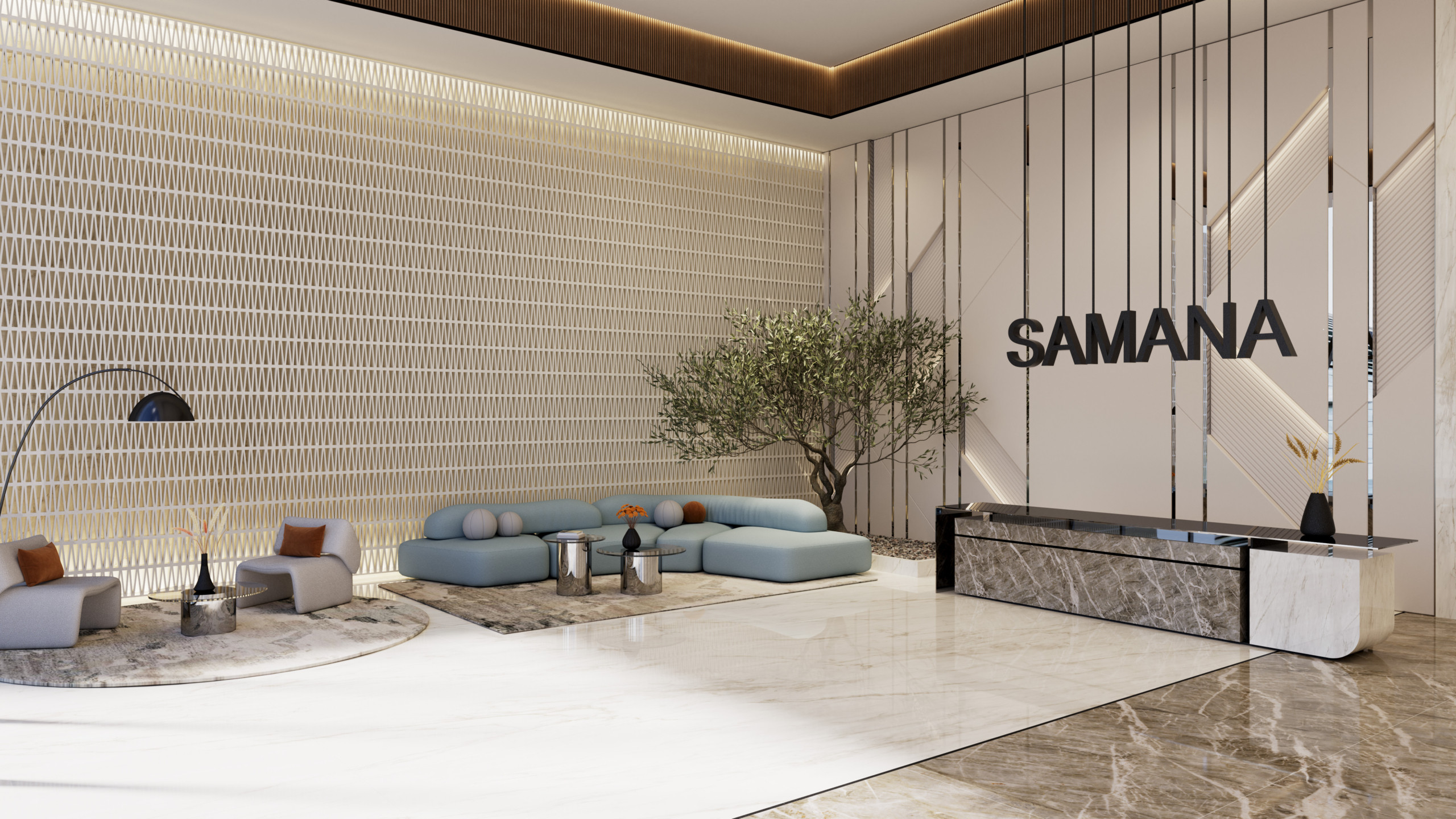 Meidan Tower Lobby – View 2 SAMANA Rome