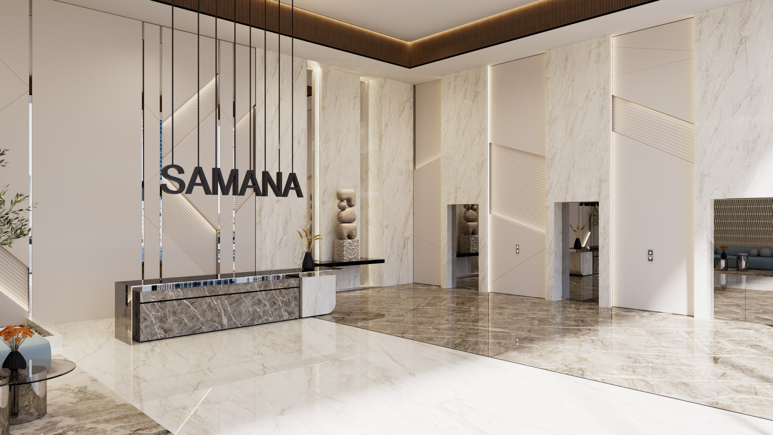Meidan Tower Lobby – View 3 SAMANA Rome