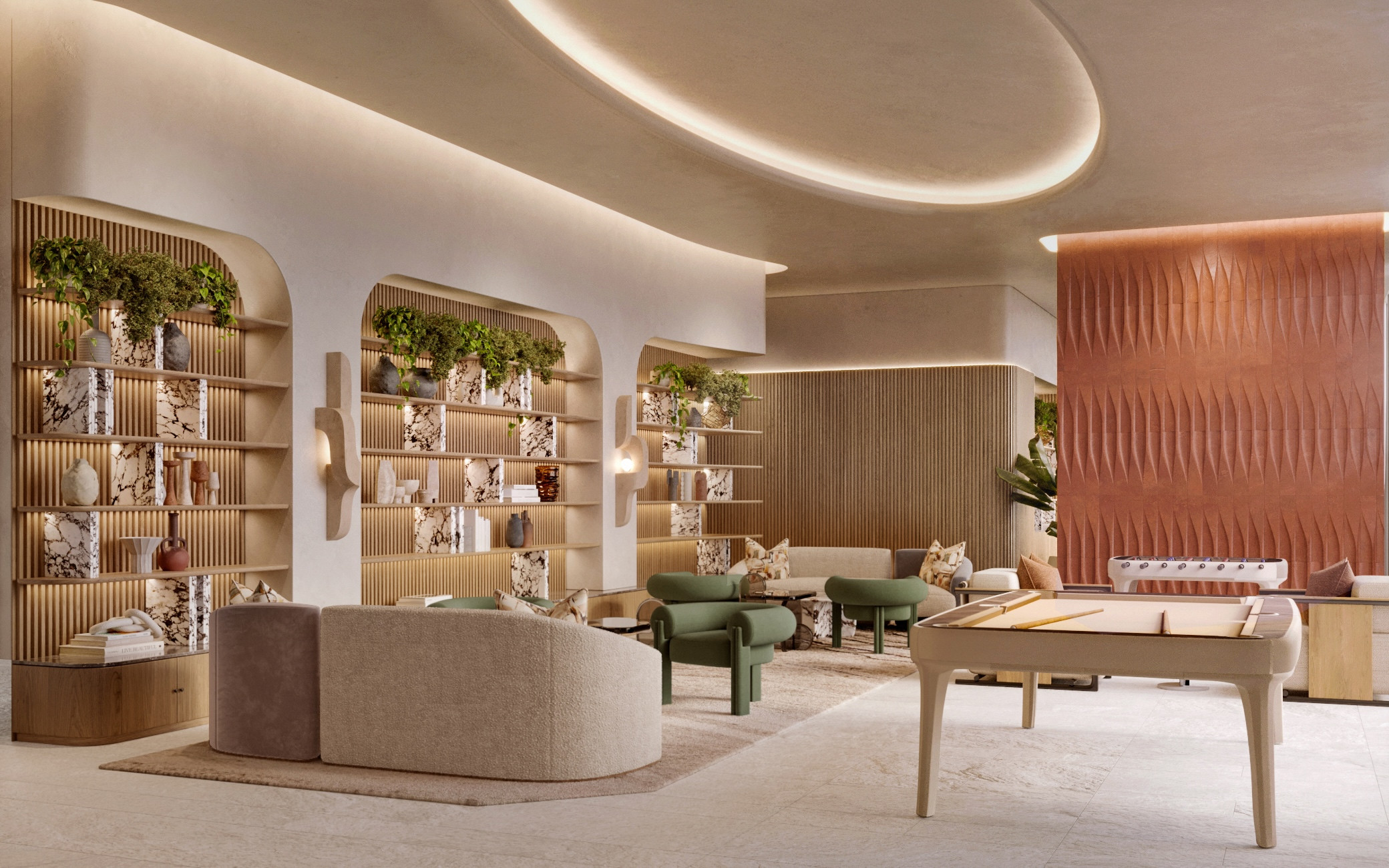 Render_WResidencesJLT_GamesRoom W Residences