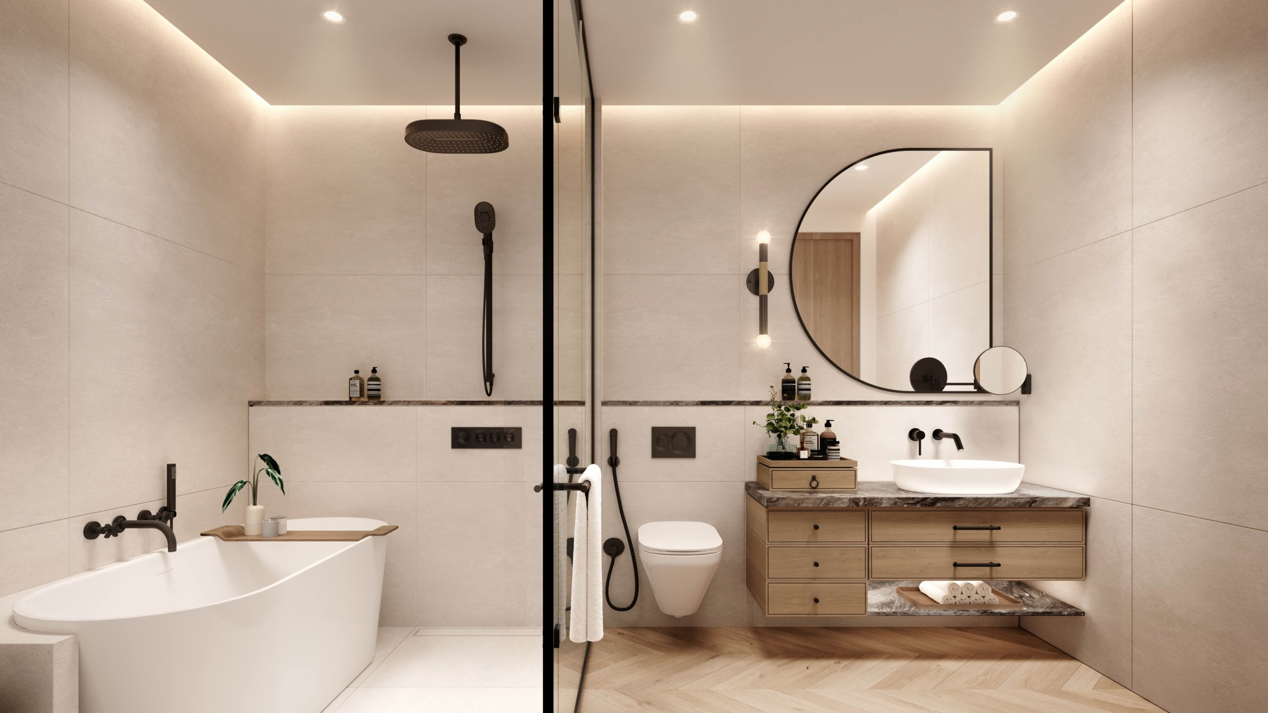 Render_WResidencesJLT_TwoBedroomBathroom W Residences