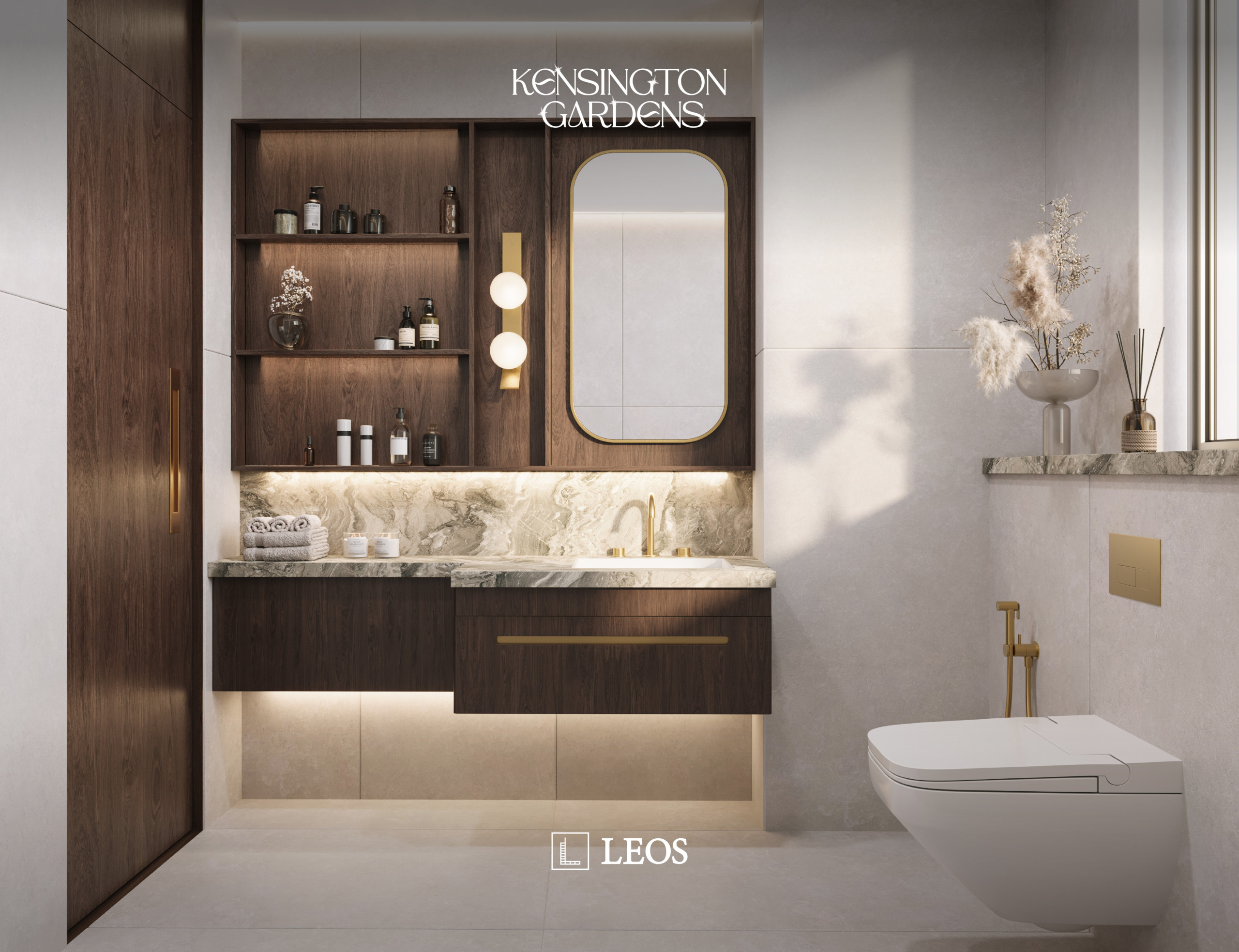 LEOS_KG 7BED Villa B_Powder room Kensington Gardens