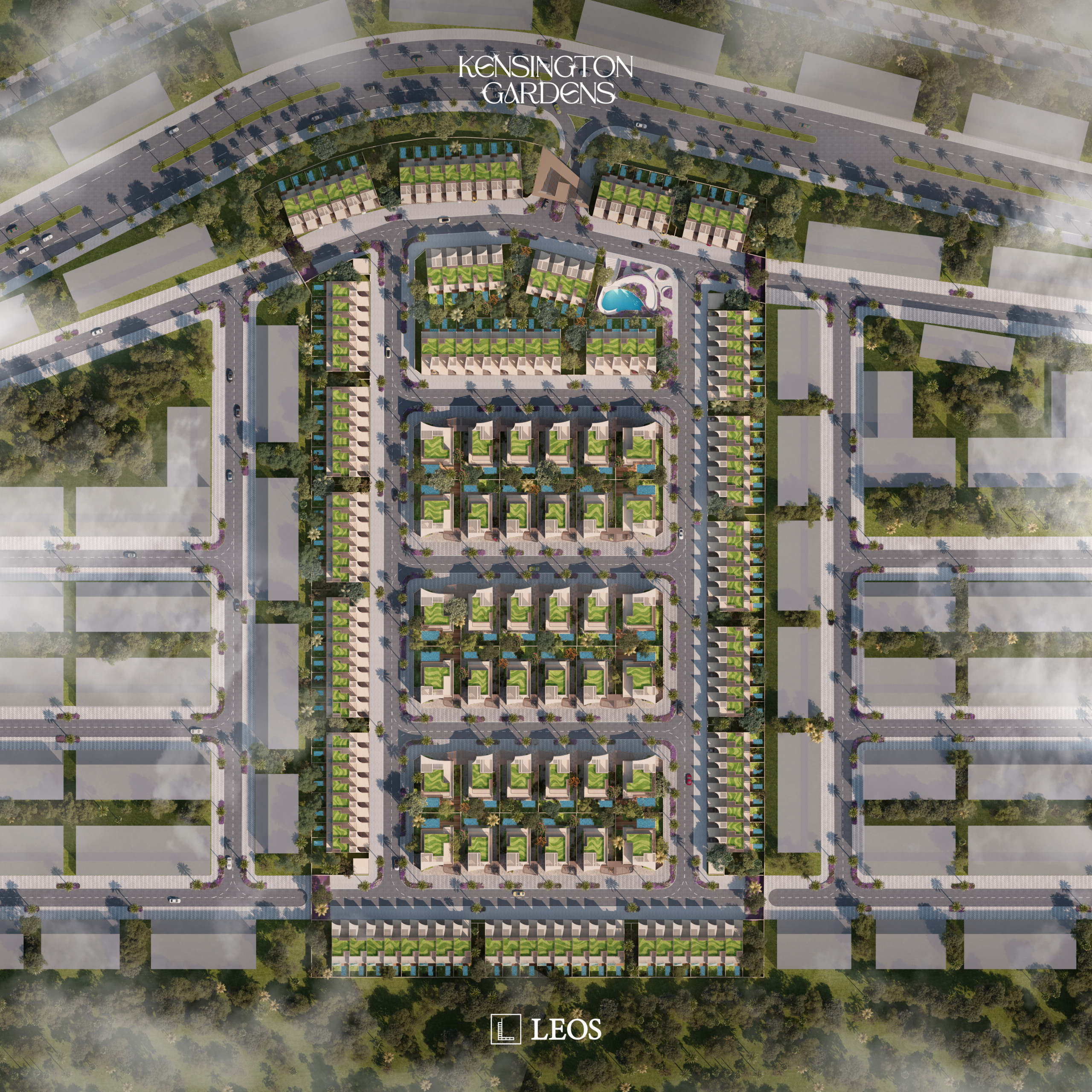 LEOS_KG masterplan birdsview Kensington Gardens