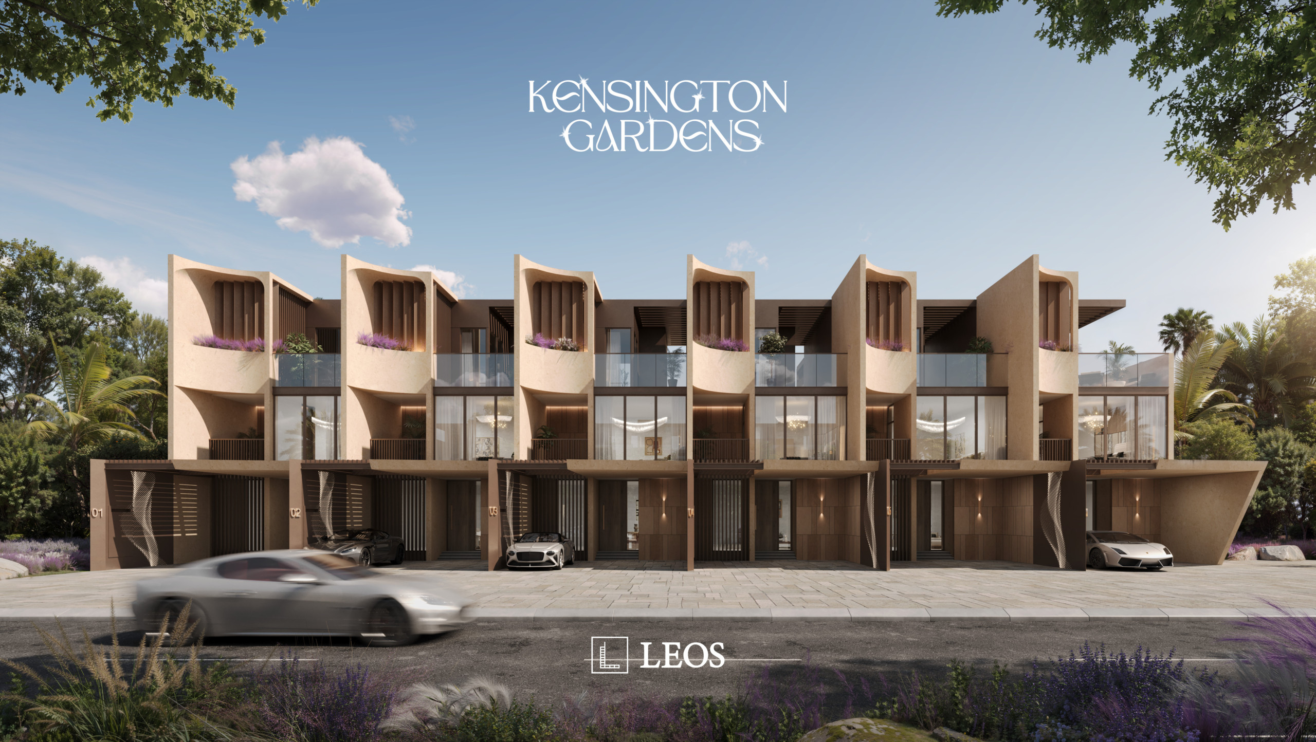 LEOS_KG_3Bed TH type A front view Kensington Gardens