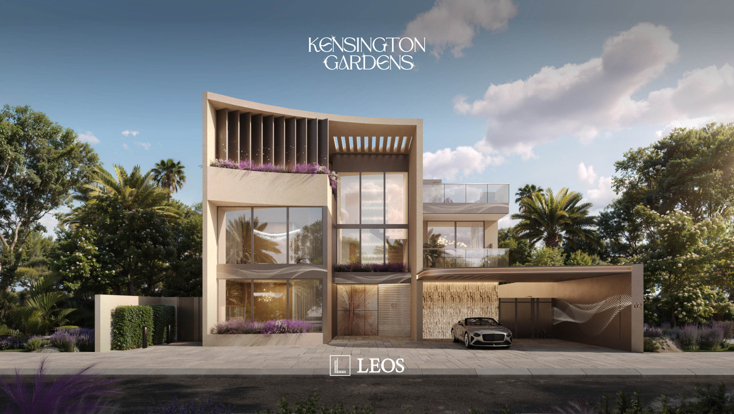 LEOS_KG_7Bed Villa B front day view Kensington Gardens