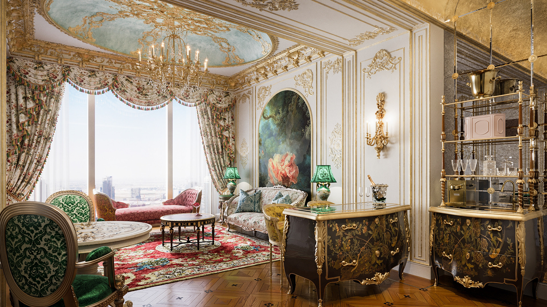 Azizi – France – Living Room Burj Azizi