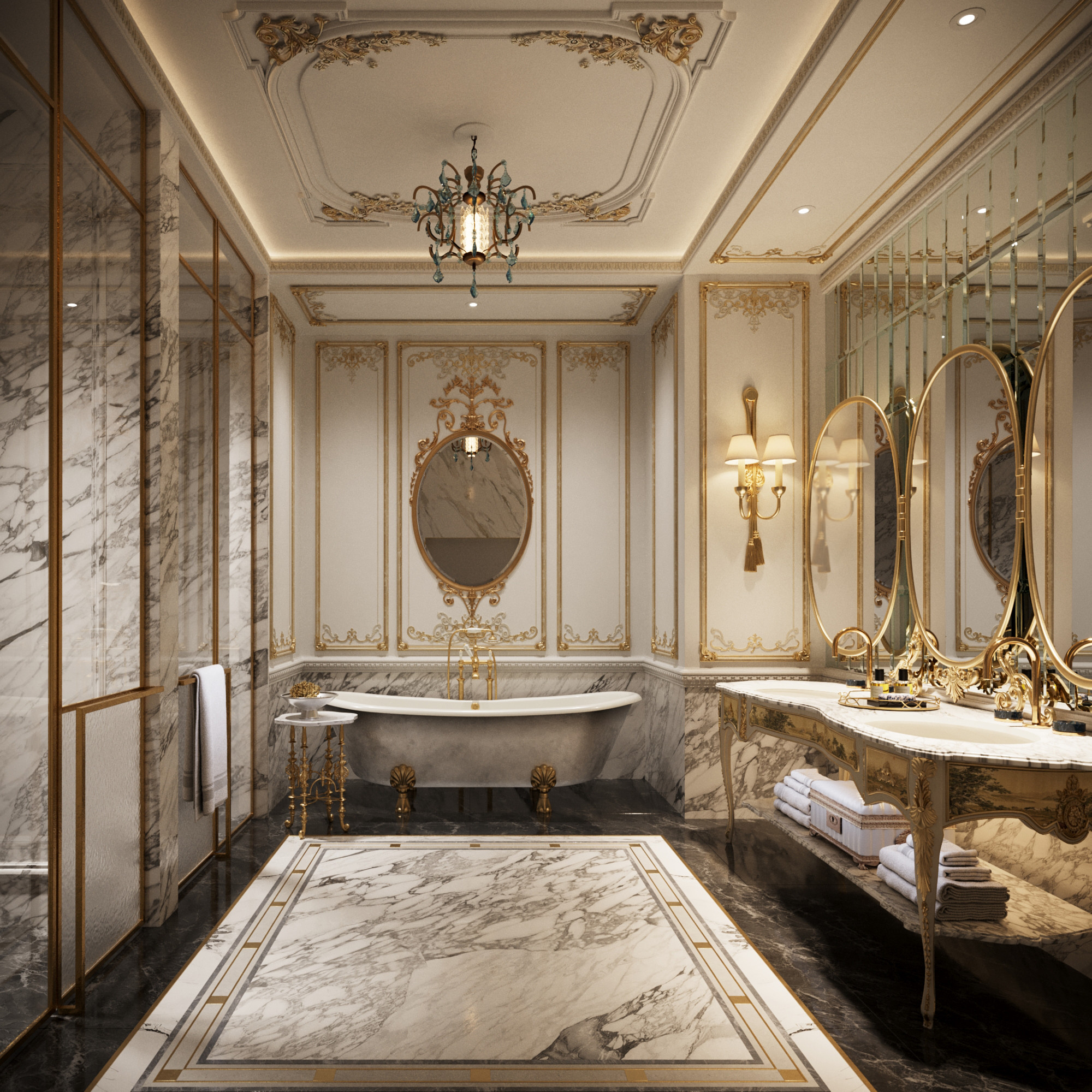 Burj Azizi – 75 Percent Concept_GR – France Bathroom Burj Azizi