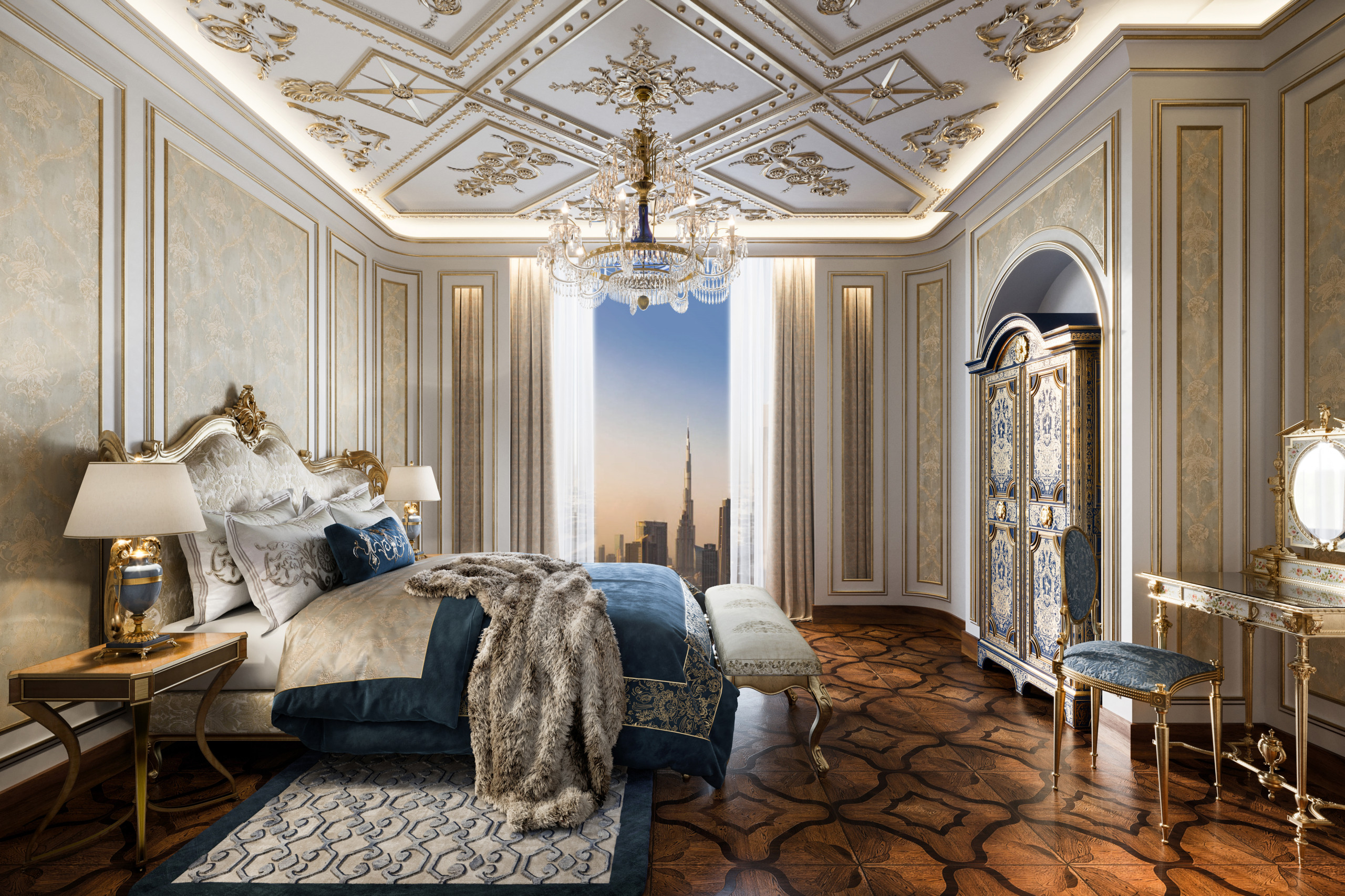 Burj Azizi – 75 Percent Concept_GR – Russia Bedroom Burj Azizi