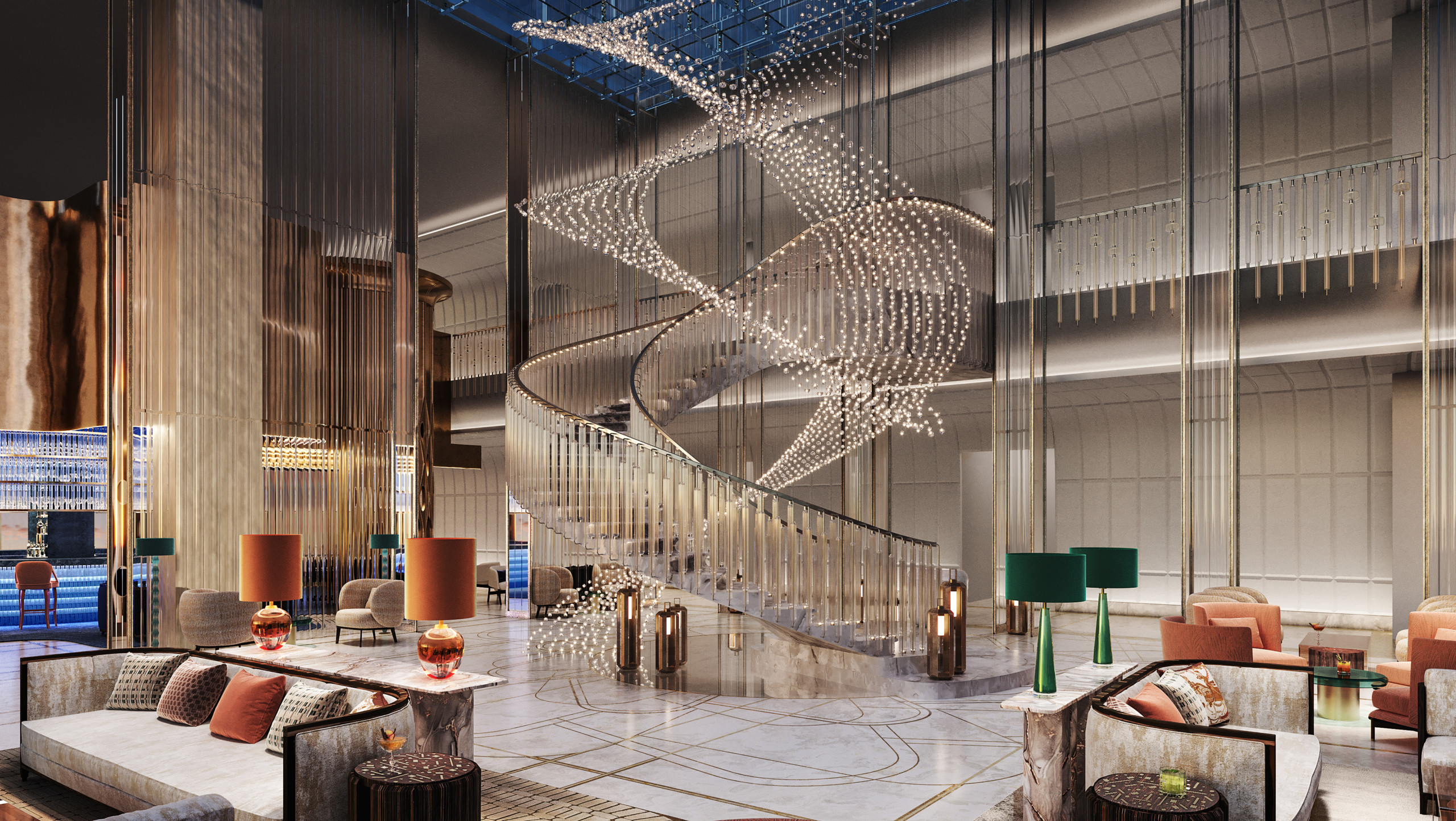 Burj Azizi – 75 Percent Concept_L110 – Sky Lounge Burj Azizi