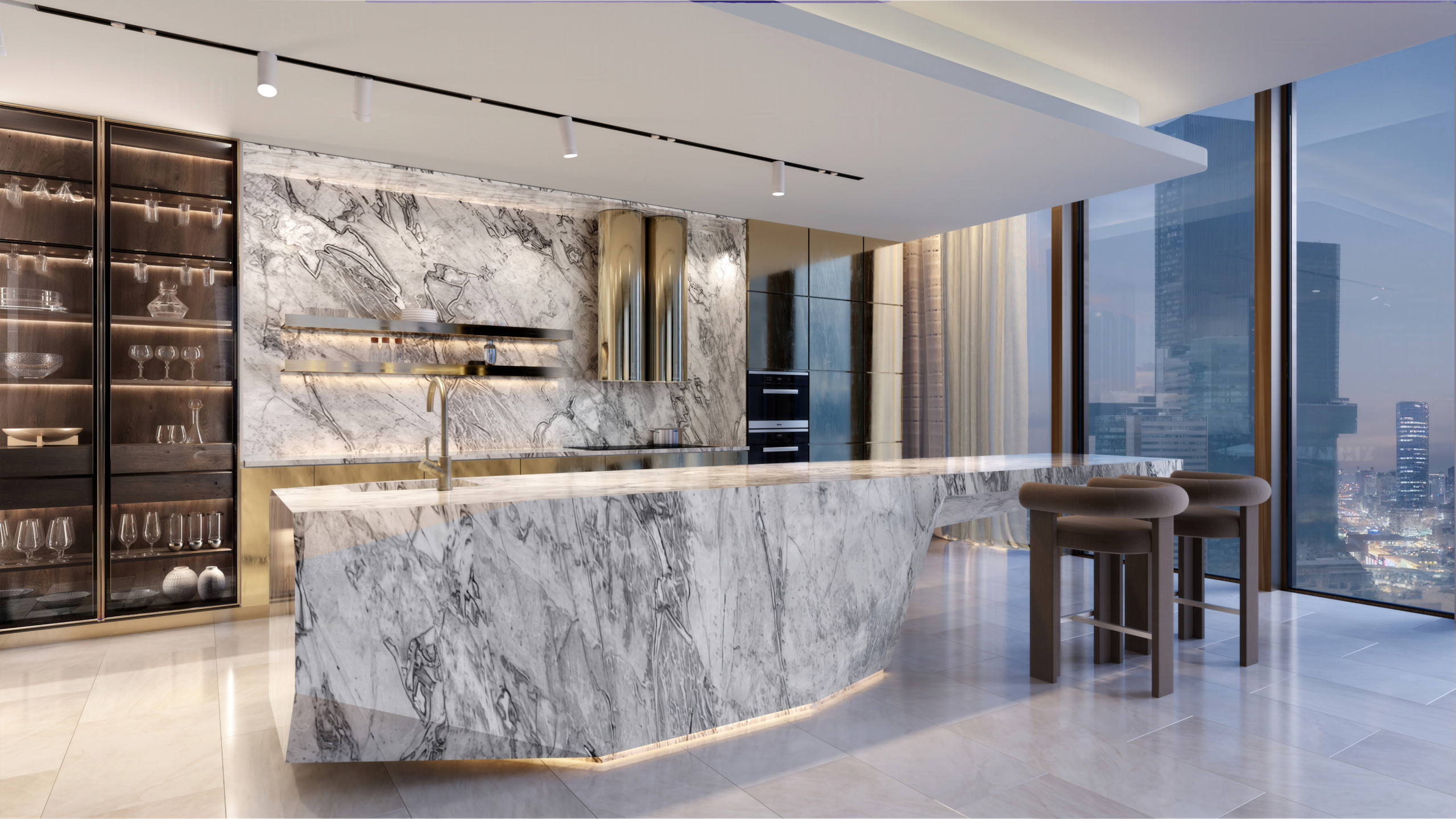 cam_Penthouse_kitchen_FINAL_02_8K Burj Azizi