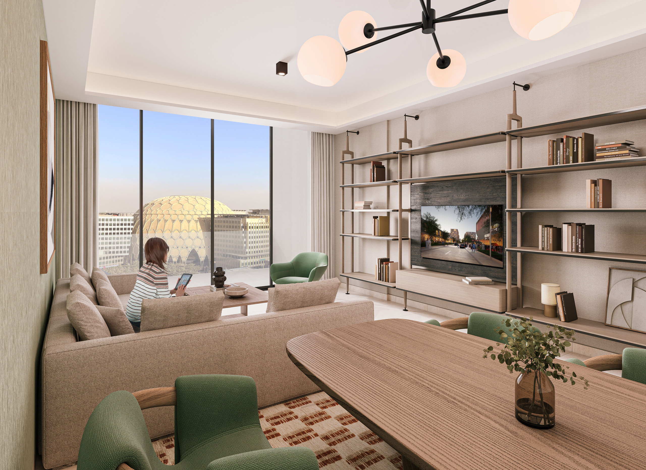 2BR LIVING DINING Sidr Residences