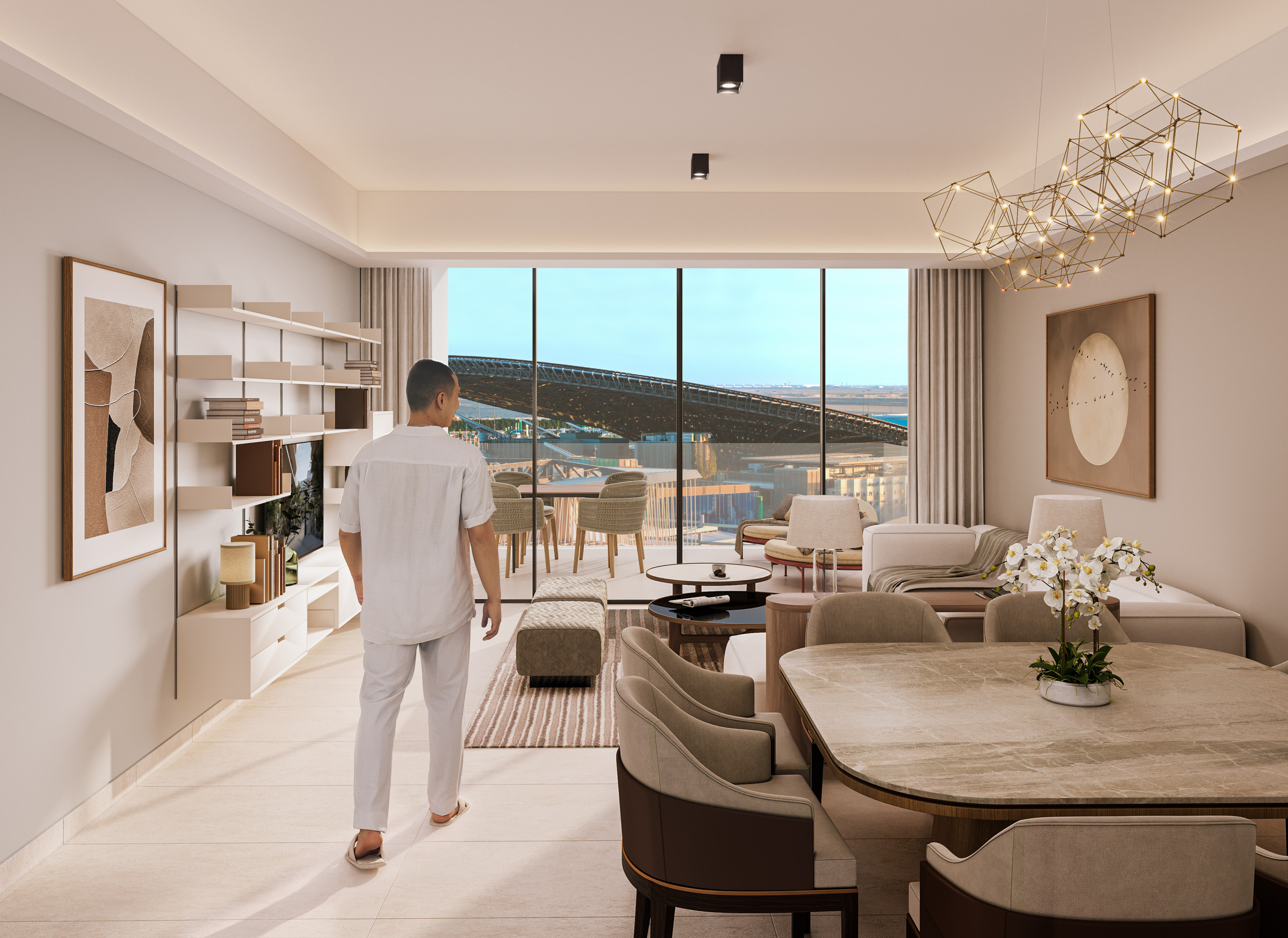 3BR LIVING DINING Sidr Residences