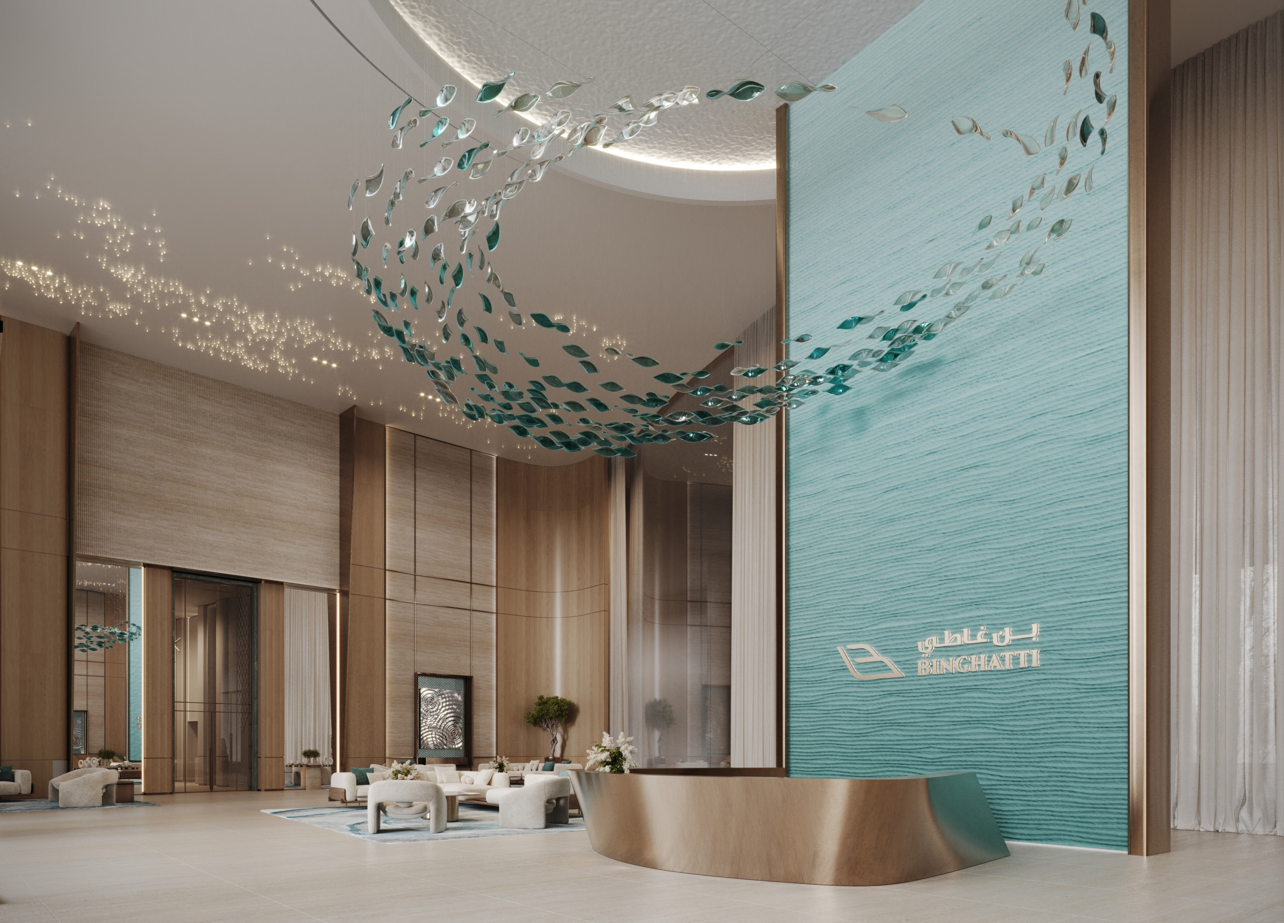 Aquarise Lobby-1 Binghatti Aquarise