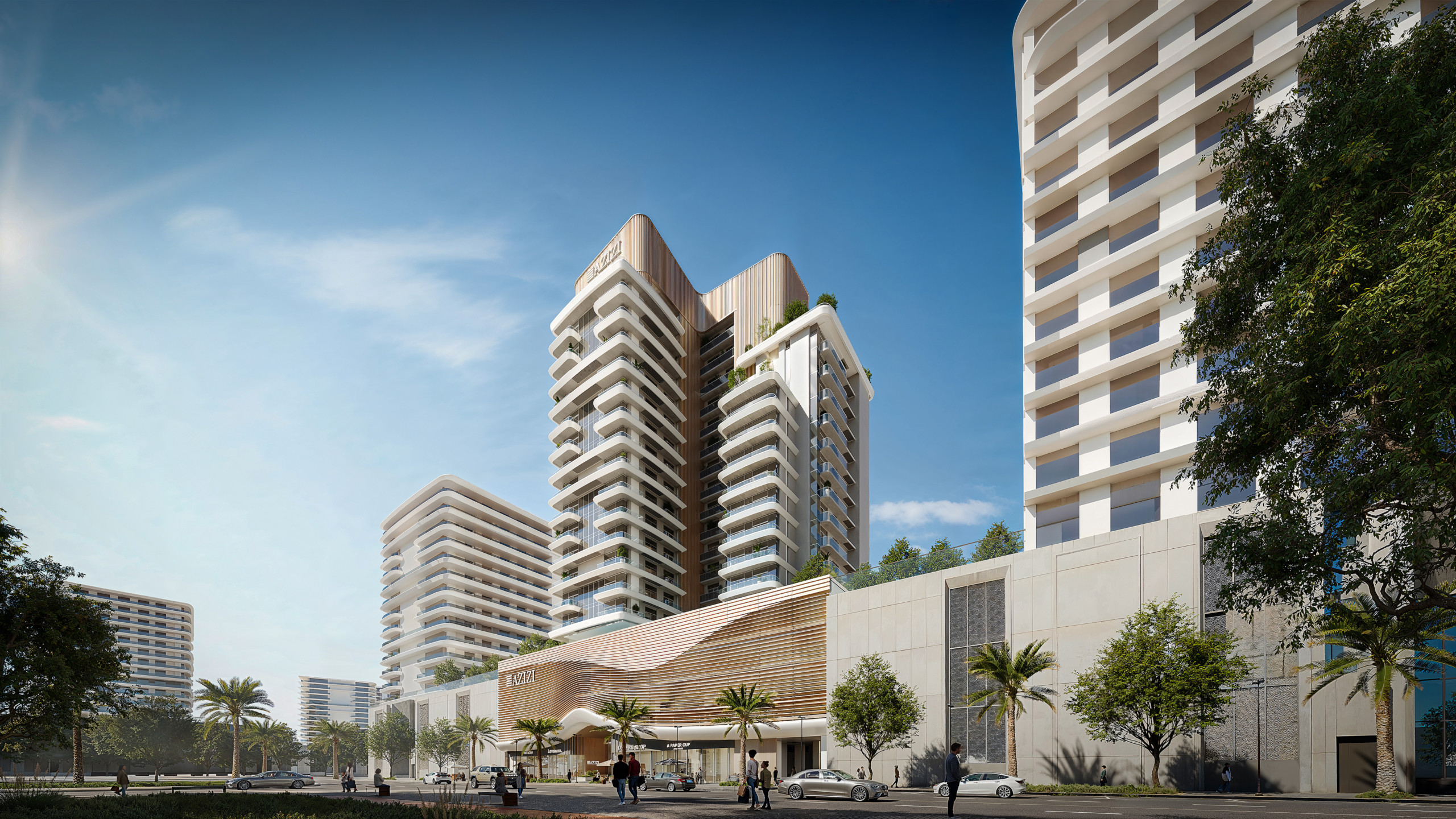 Jadaf Res Plot 12&13_Front View Day_Landscape_With AI Azizi David