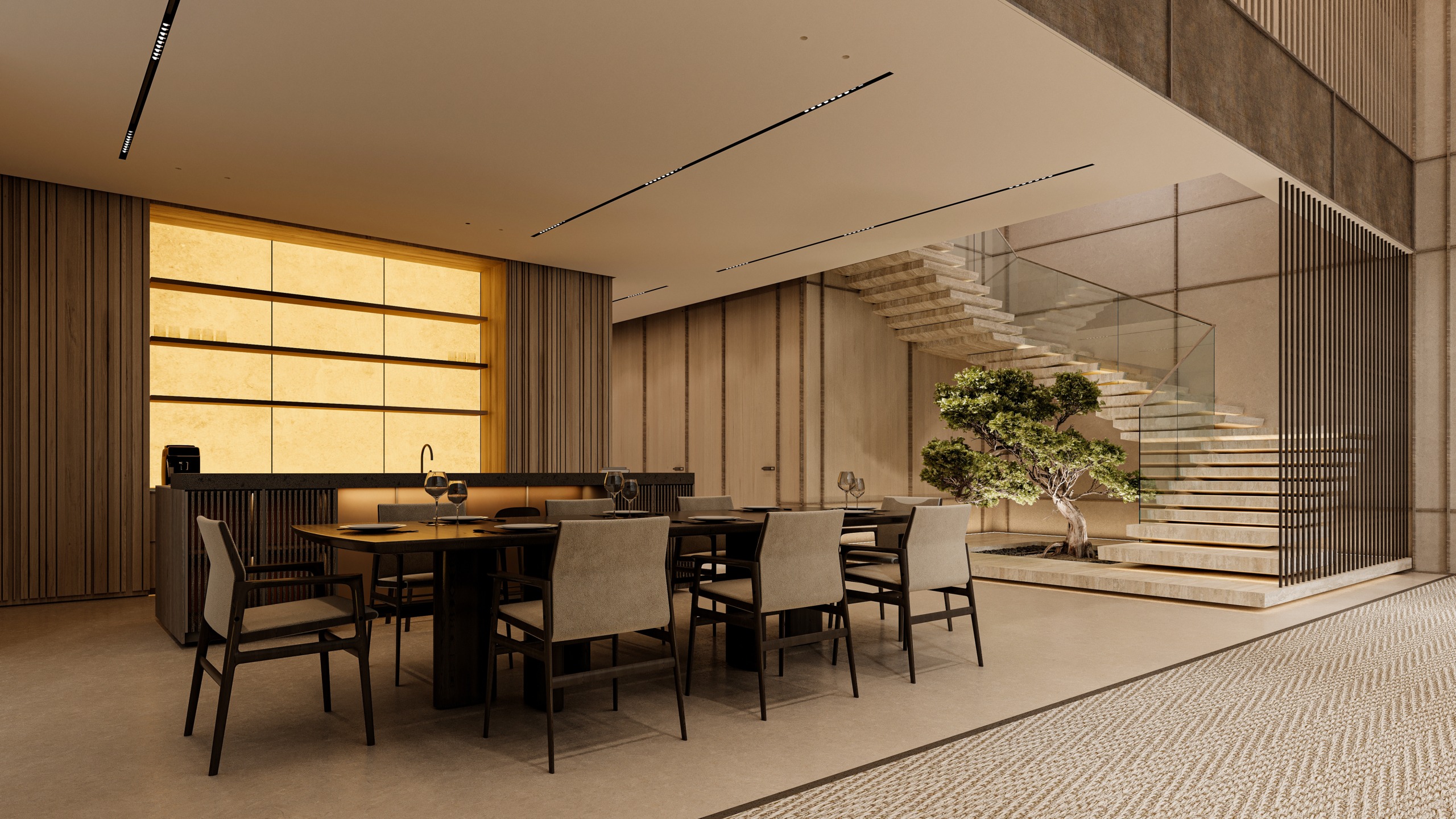 Duplex Dining & Kitchen OMORIA Private Residences