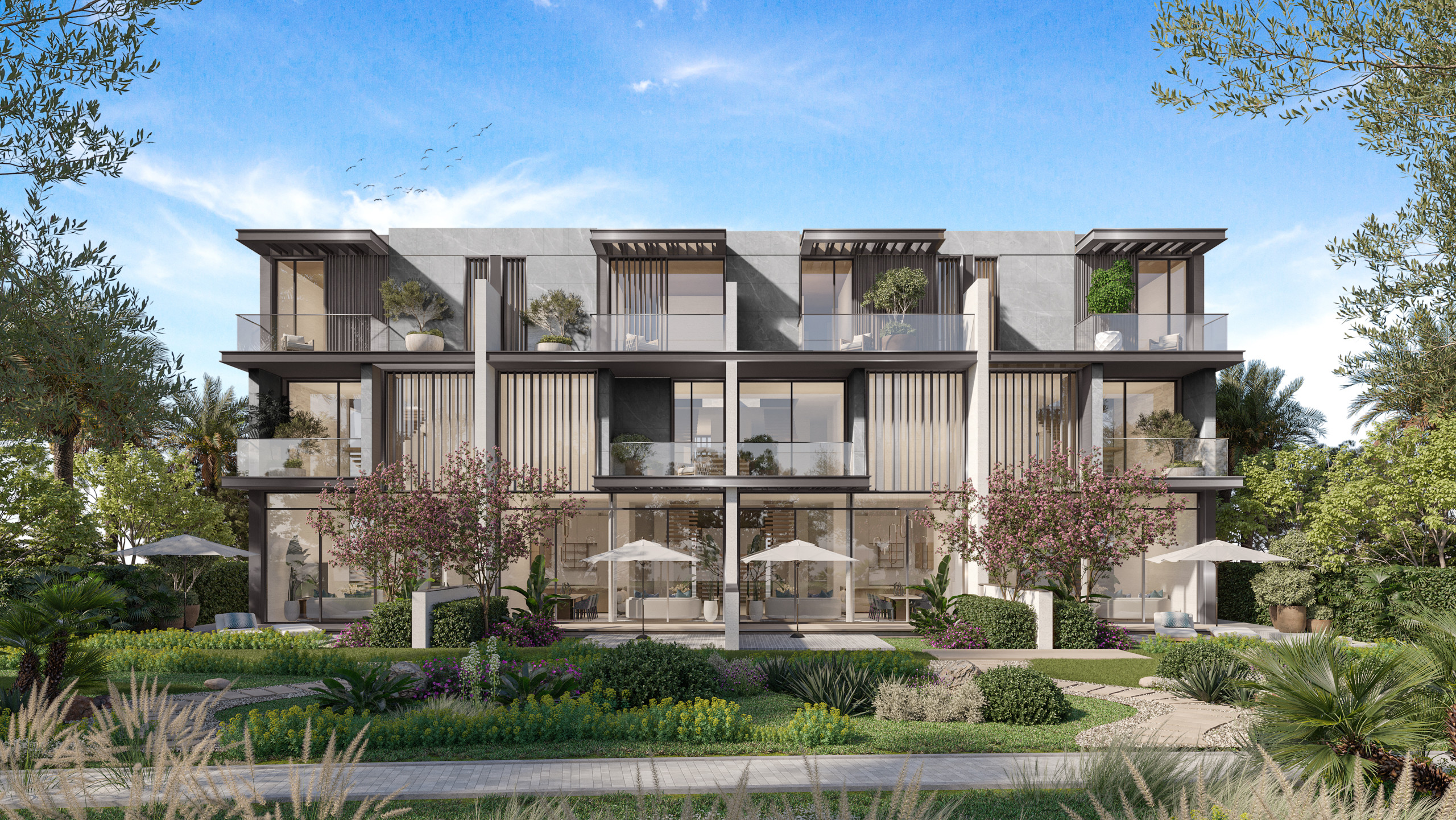 Nad Al Sheba Gardens Phase 11 Ext 3BR TH1 GREY-GARDEN Nad Al Sheba Gardens Phase 11