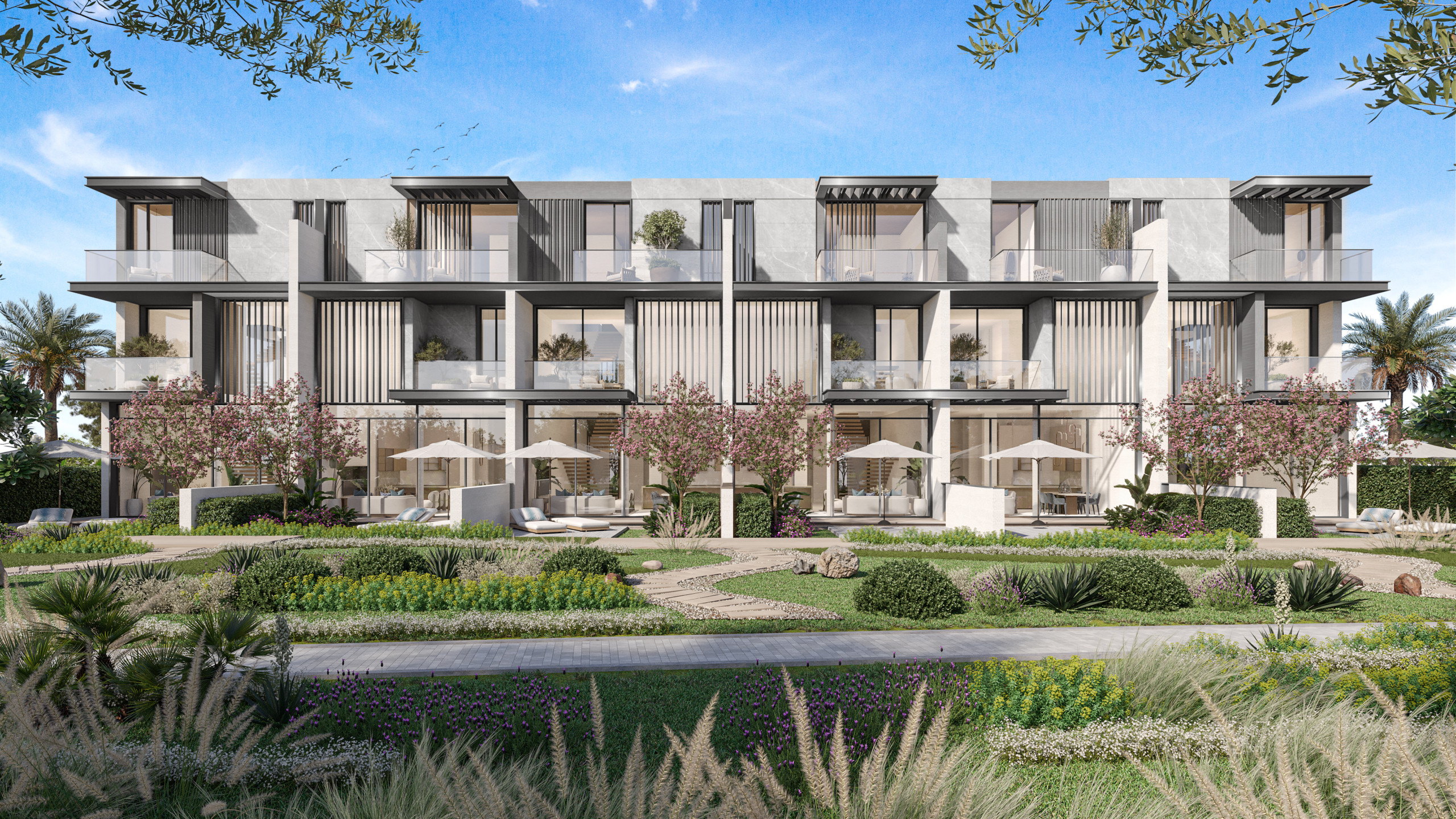 Nad Al Sheba Gardens Phase 11 Ext 3BR TH2 GREY-GARDEN Nad Al Sheba Gardens Phase 11