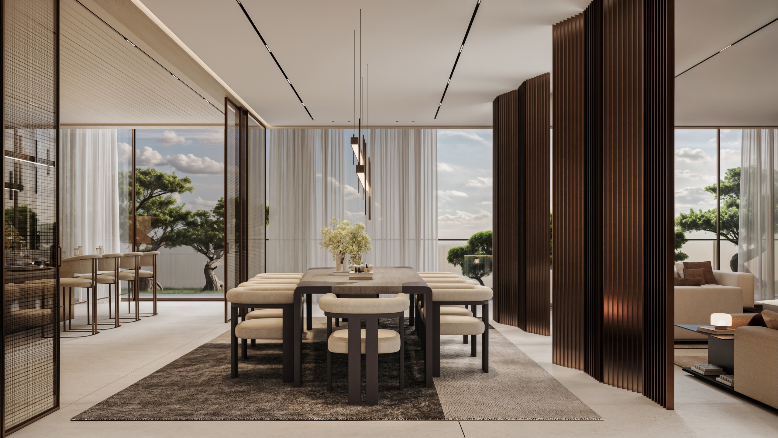 Penthouse Dining Area OMORIA Private Residences