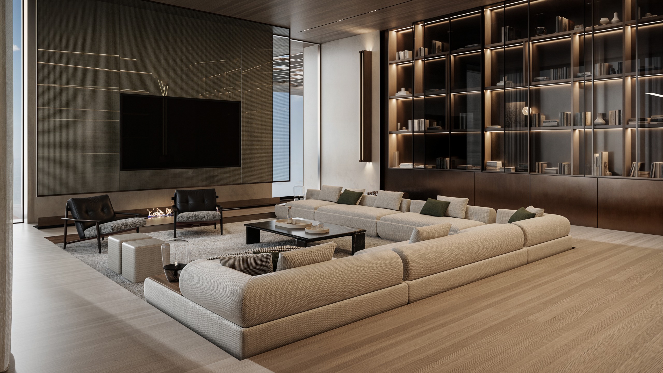 Penthouse Library 2 OMORIA Private Residences