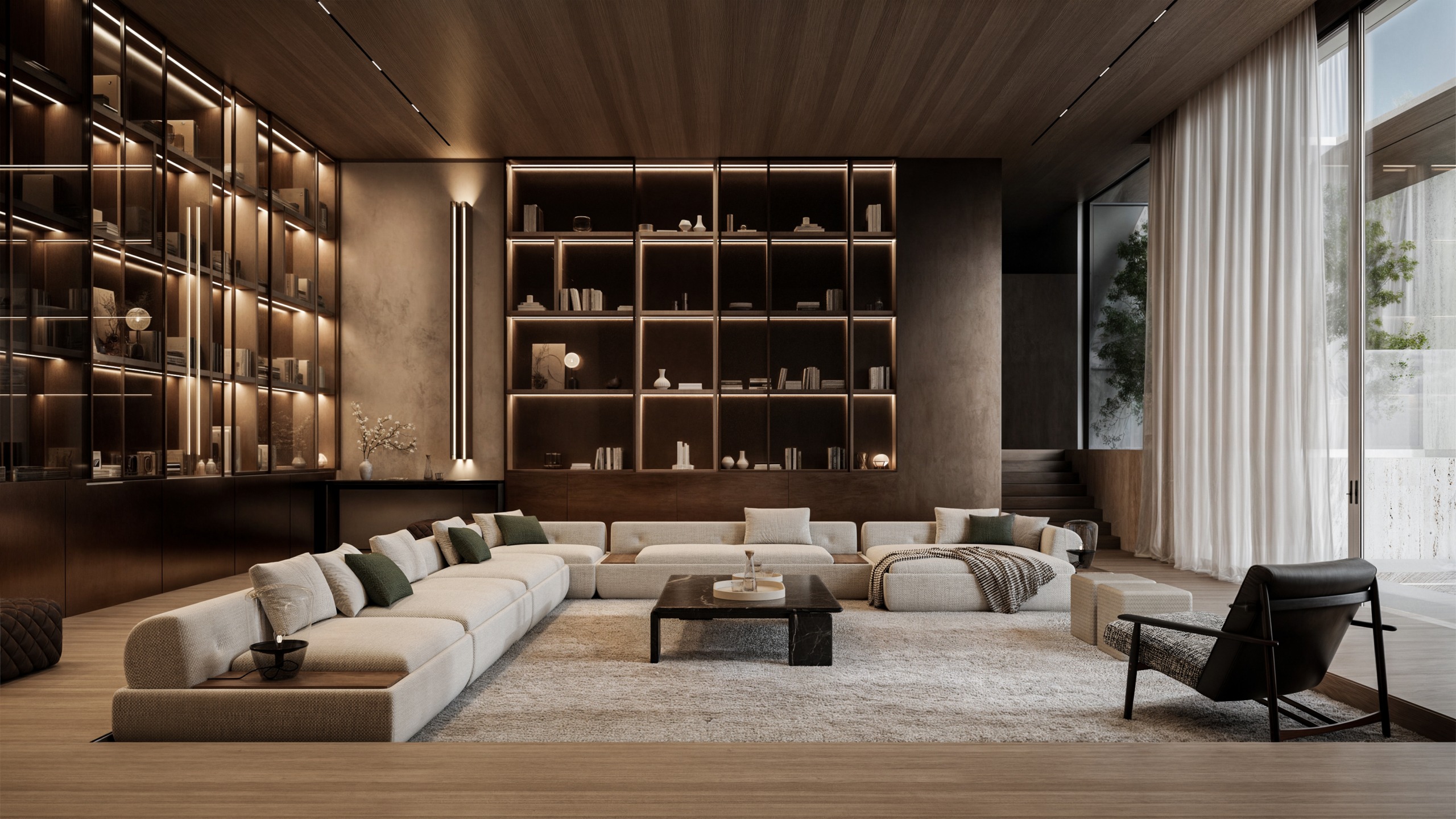 Penthouse Library OMORIA Private Residences
