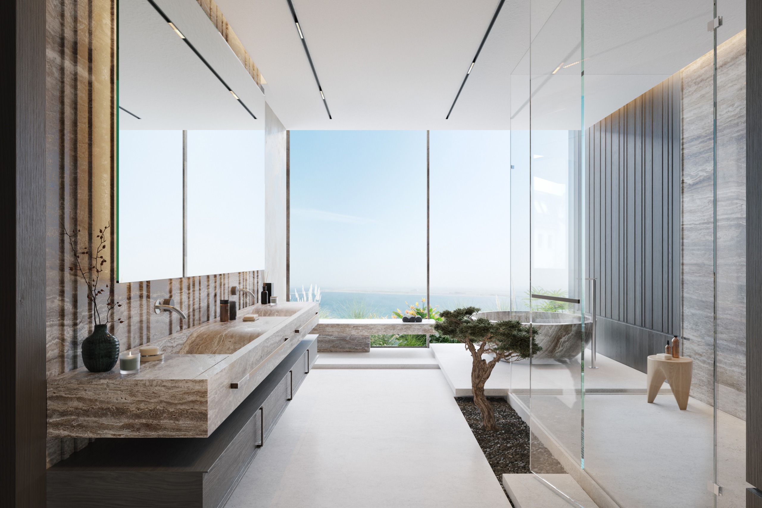 Penthouse Master Bathroom OMORIA Private Residences