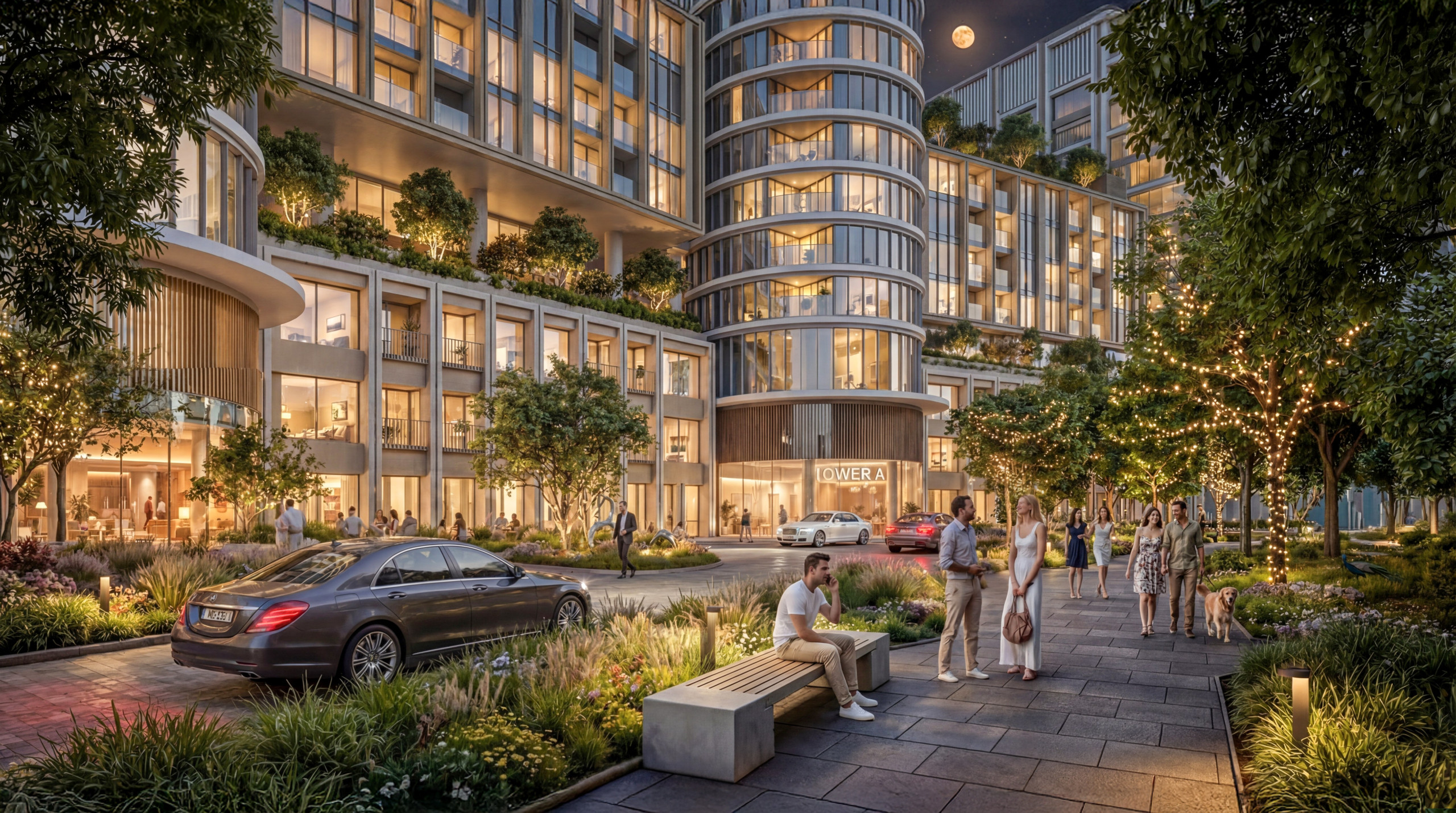 07 – Arrival Park Night The Brooks at Sobha Sanctuary