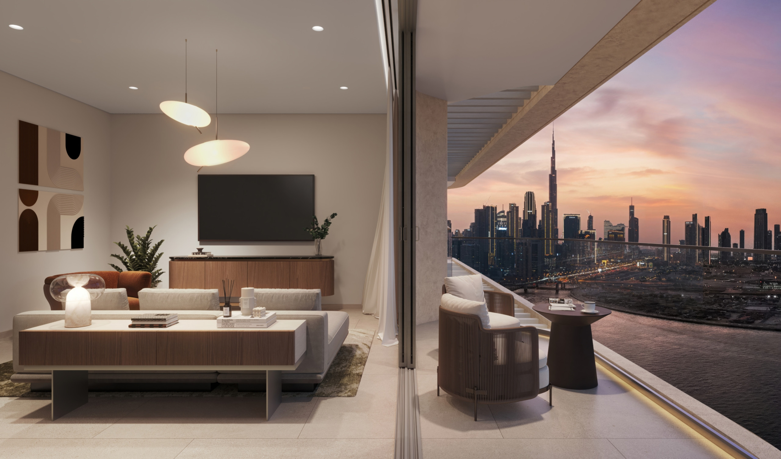 1 Bedroom – Living Room Artistry One Residences