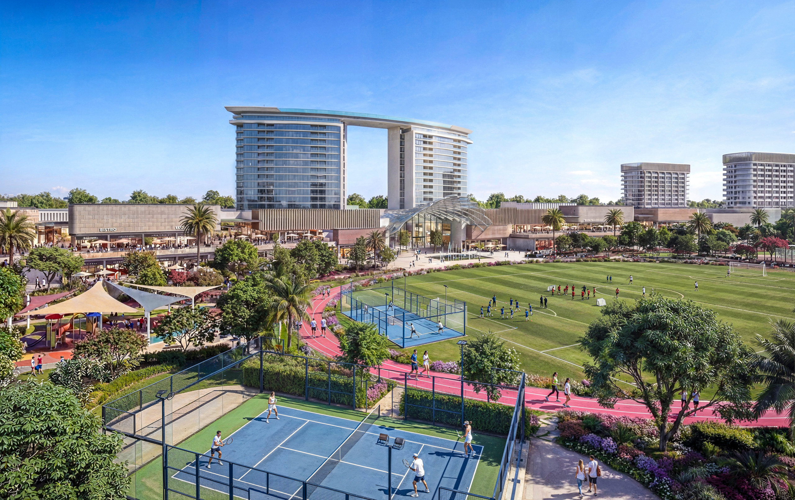 11 – Mall_Aerial_View_05 The Brooks at Sobha Sanctuary