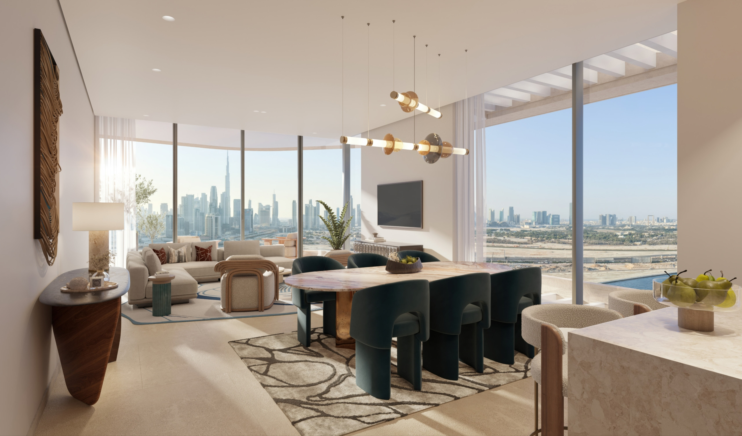 2 Bedroom – Living Room Artistry One Residences