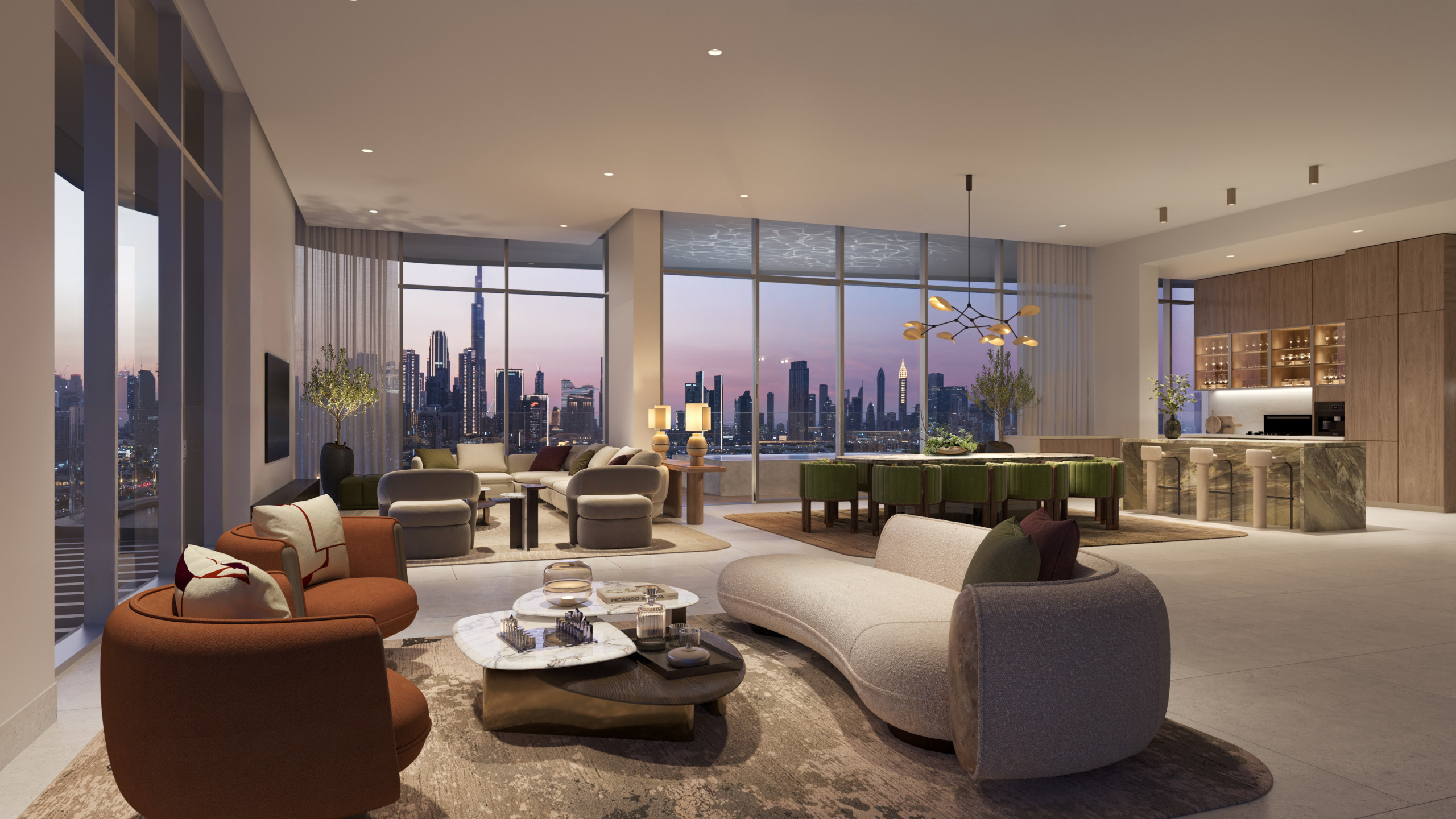 Penthouse – Living Room Artistry One Residences