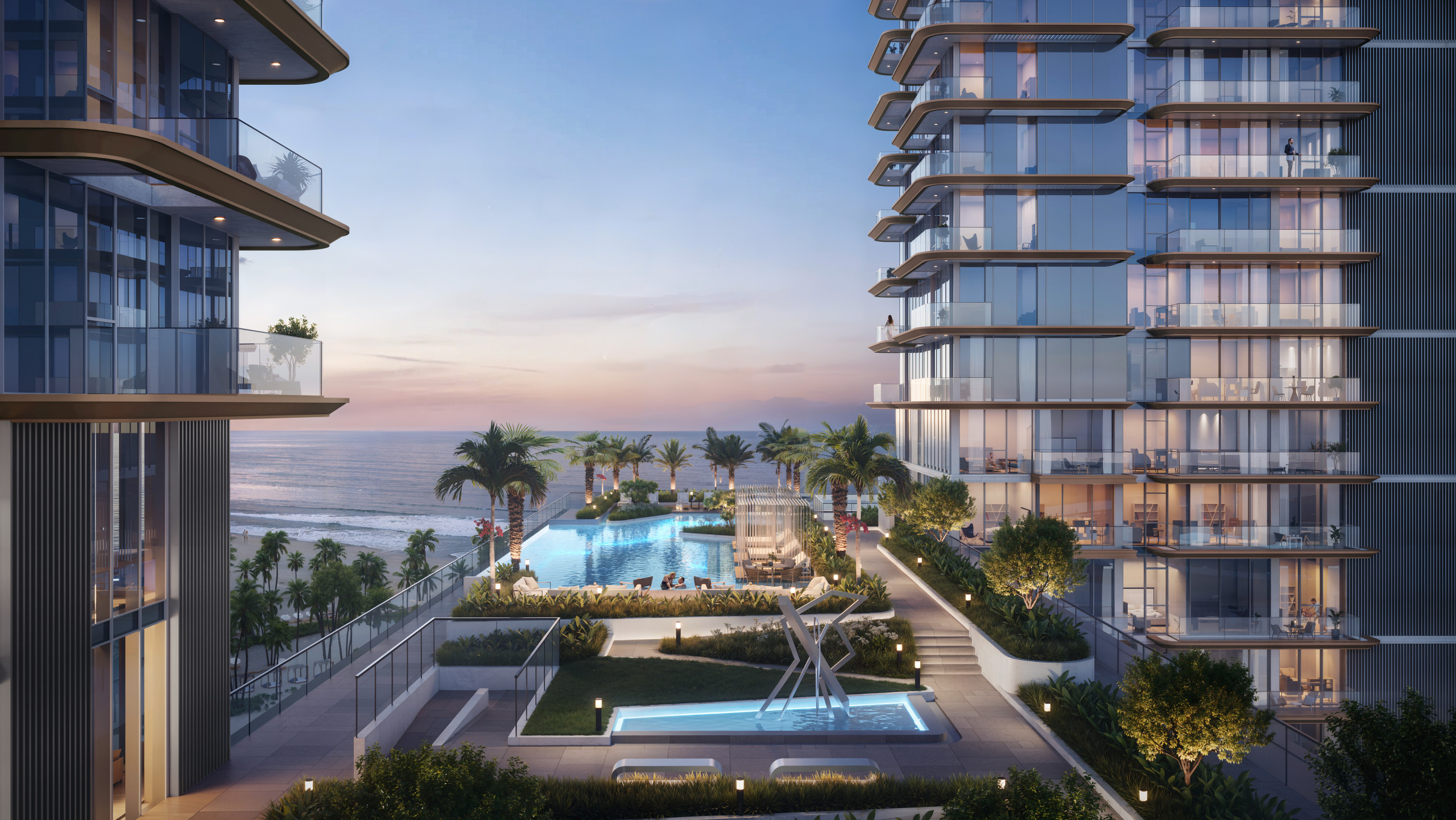 Soto Grande – Upper level pool Mercedes-Benz Places – Binghatti City