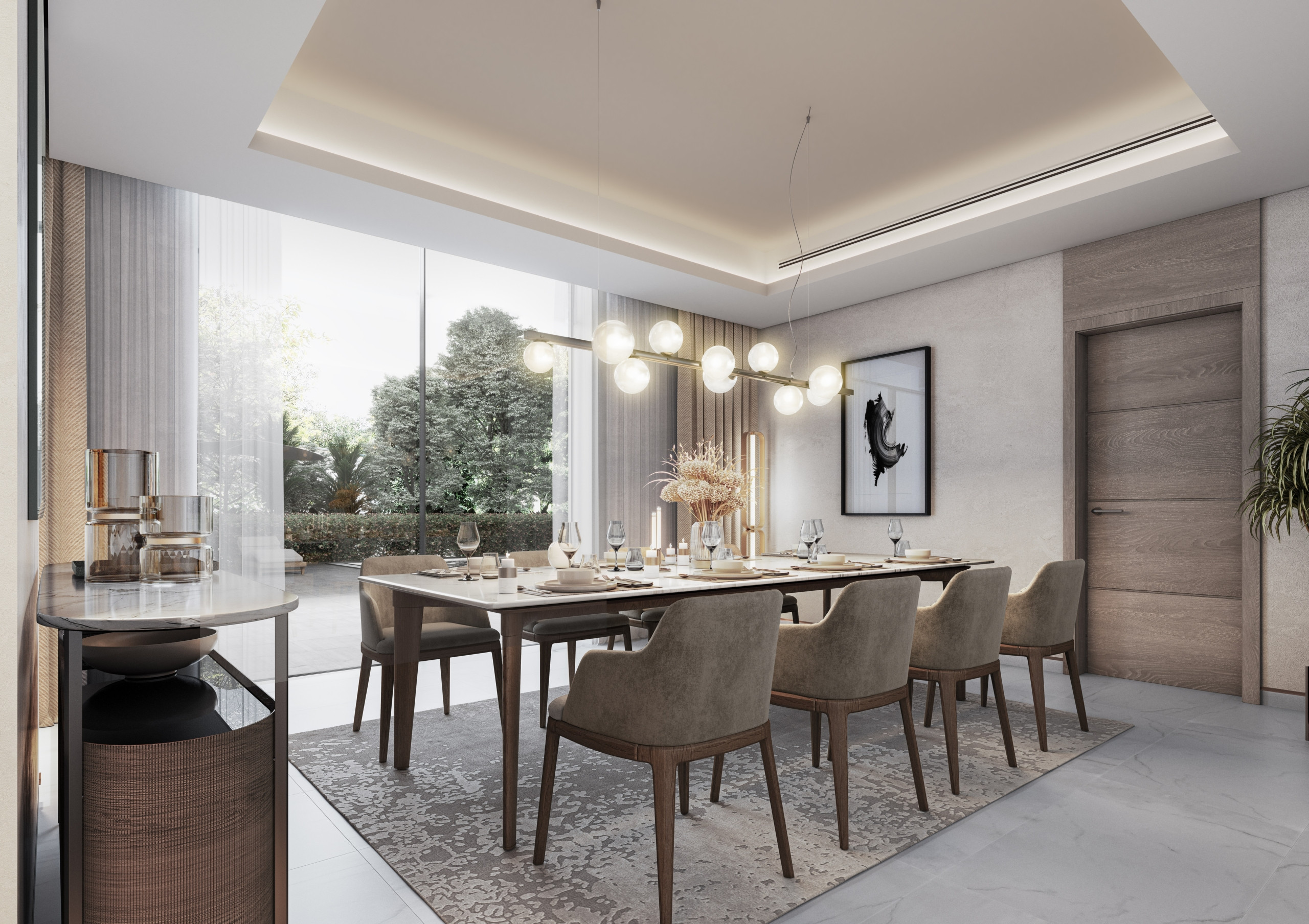 VP04-4Br Type A_Dining The Brooks at Sobha Sanctuary