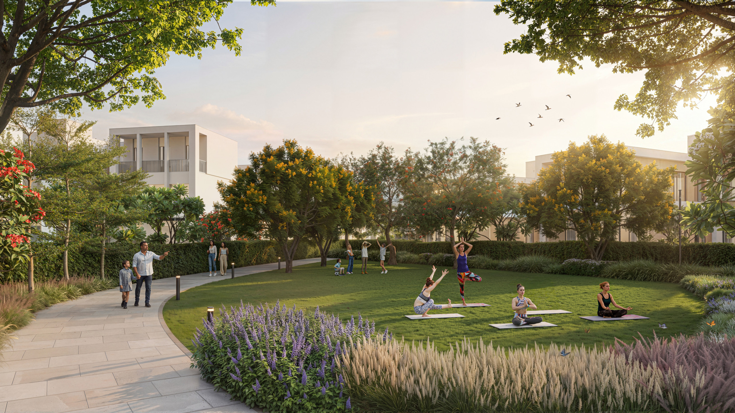Yoga Area The Brooks at Sobha Sanctuary