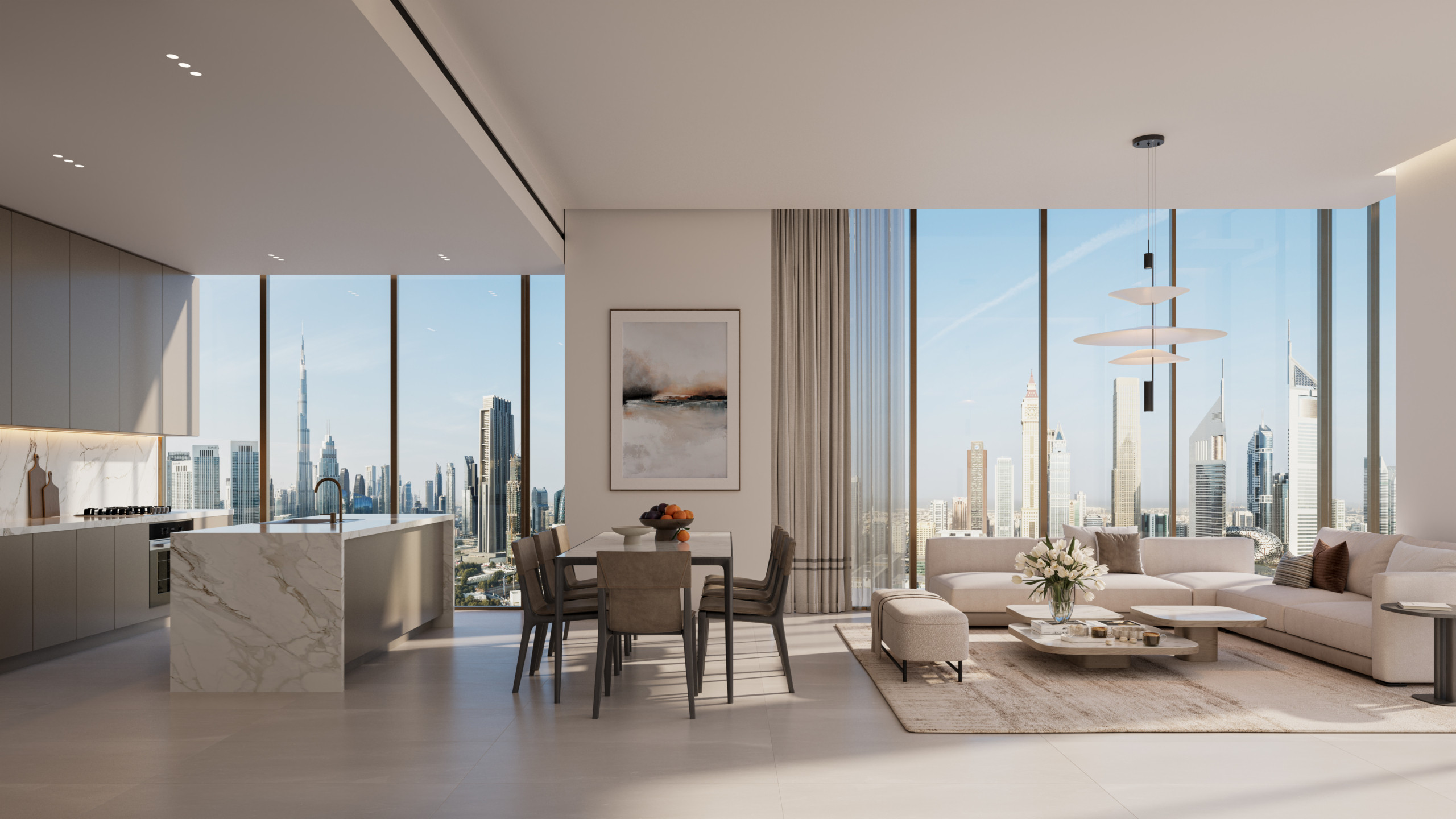 2BR LIVING ROOM The Residences at DIFC Zabeel District