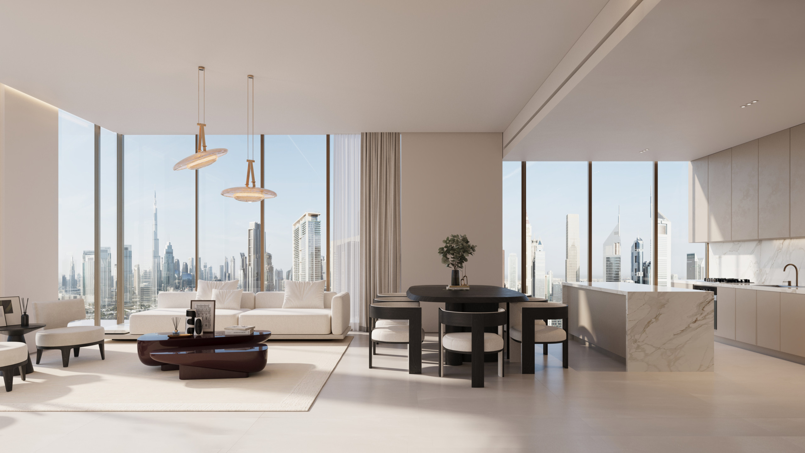 3BR LIVING ROOM The Residences at DIFC Zabeel District