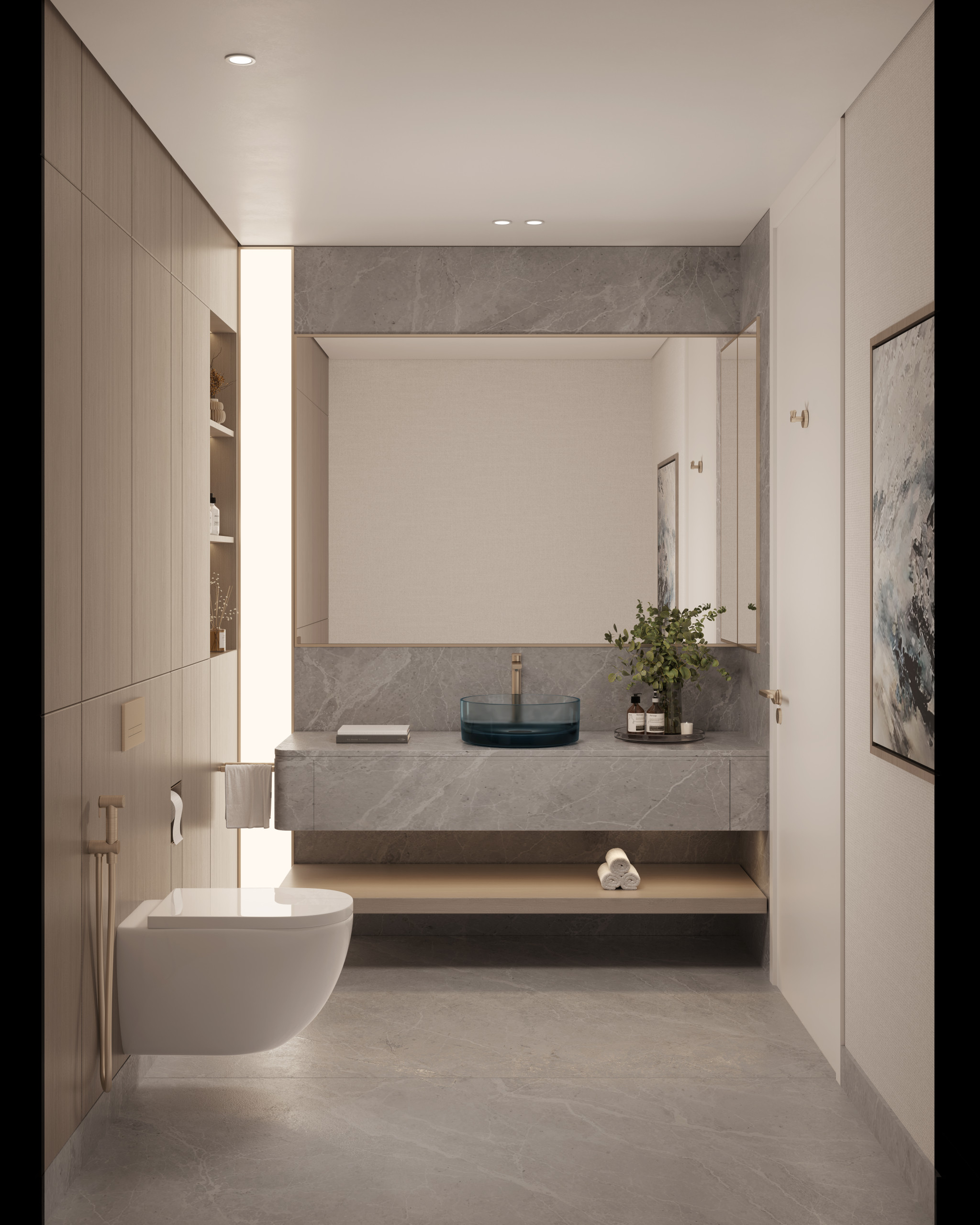 3BR Powder Room The Meriva Collection