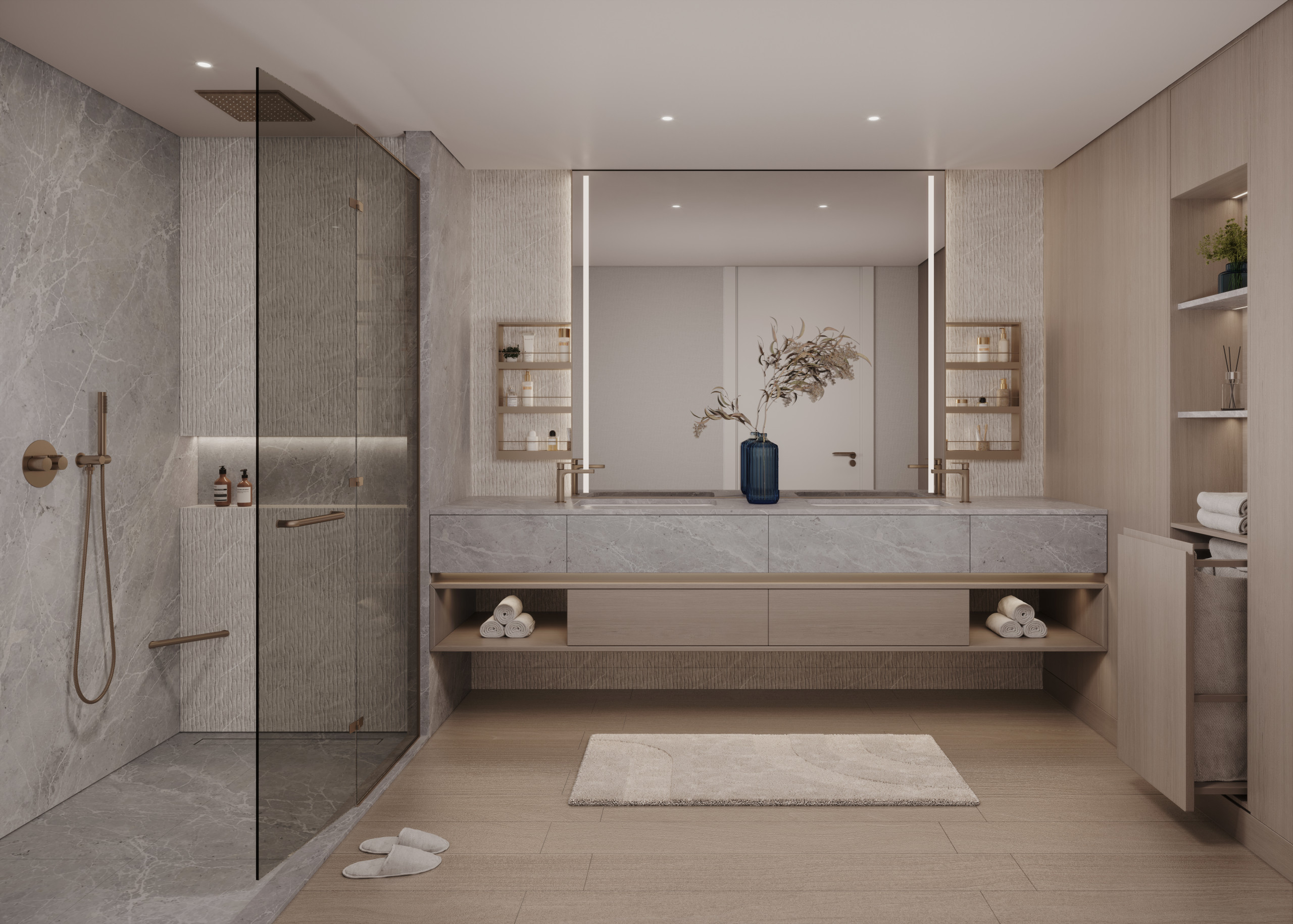 3BR_Master Bathroom Open The Meriva Collection