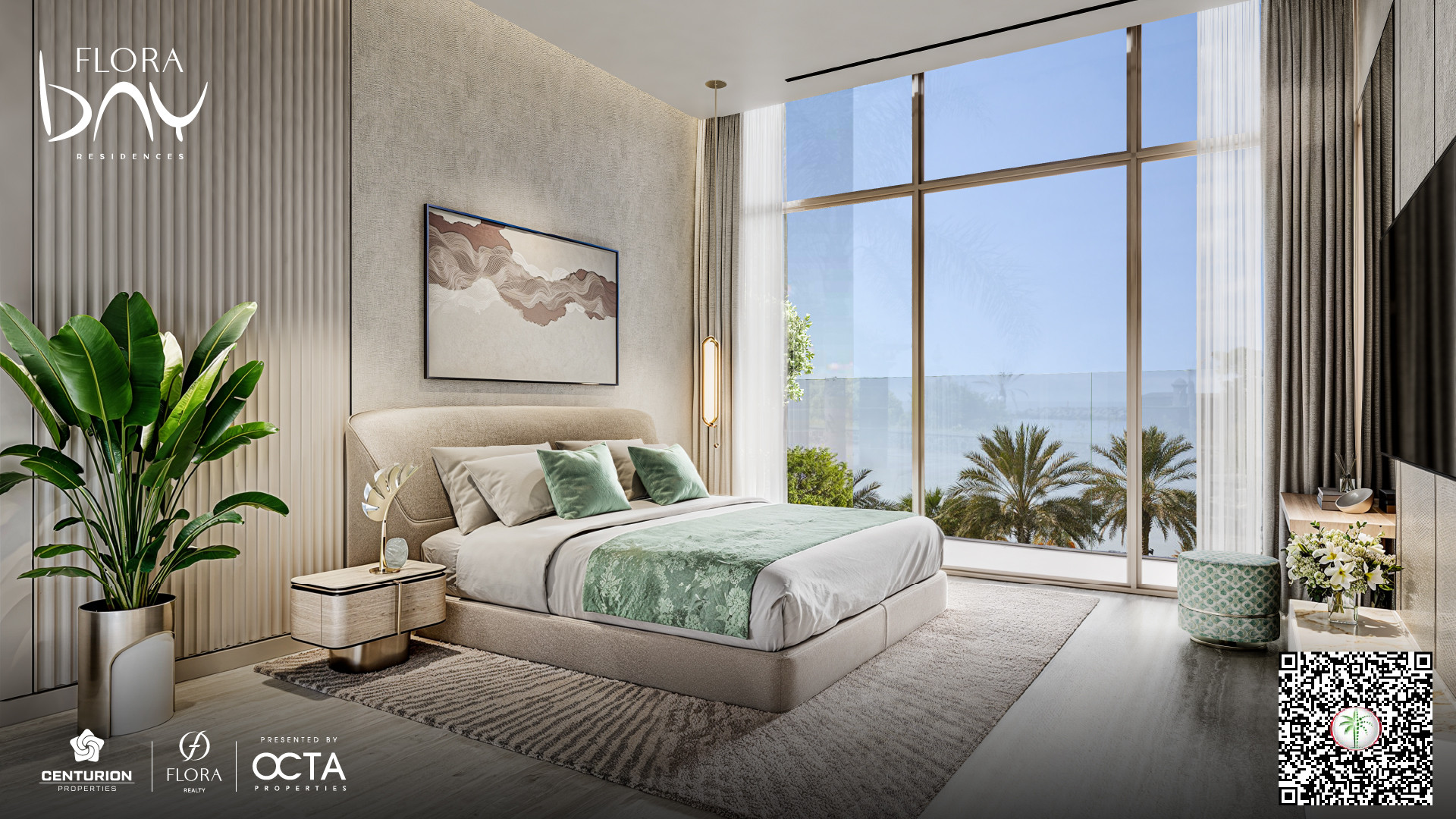 FB_4BHK Master Bedroom Flora Bay Residences