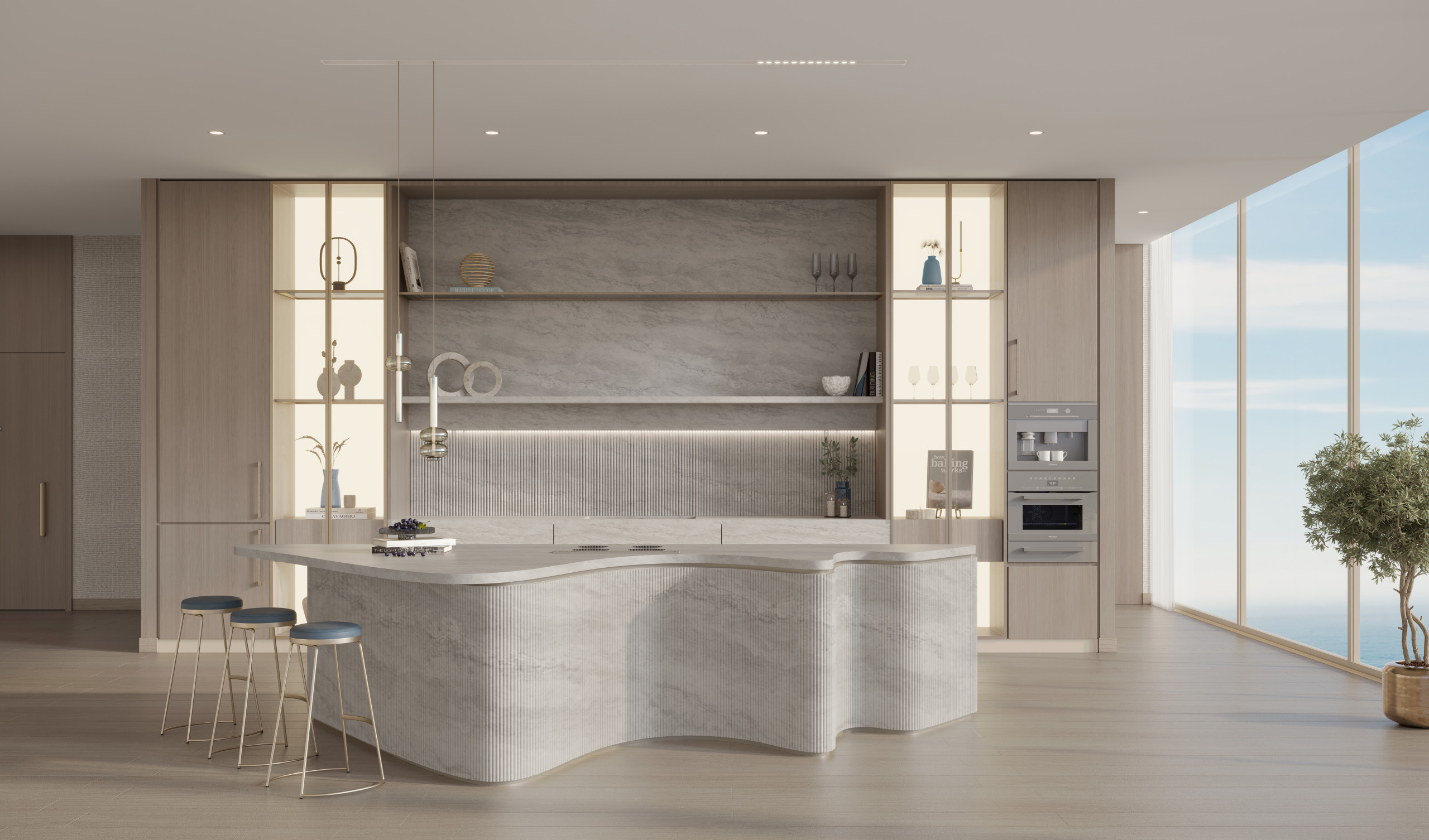 Penthouse_Kitchen Closed The Meriva Collection