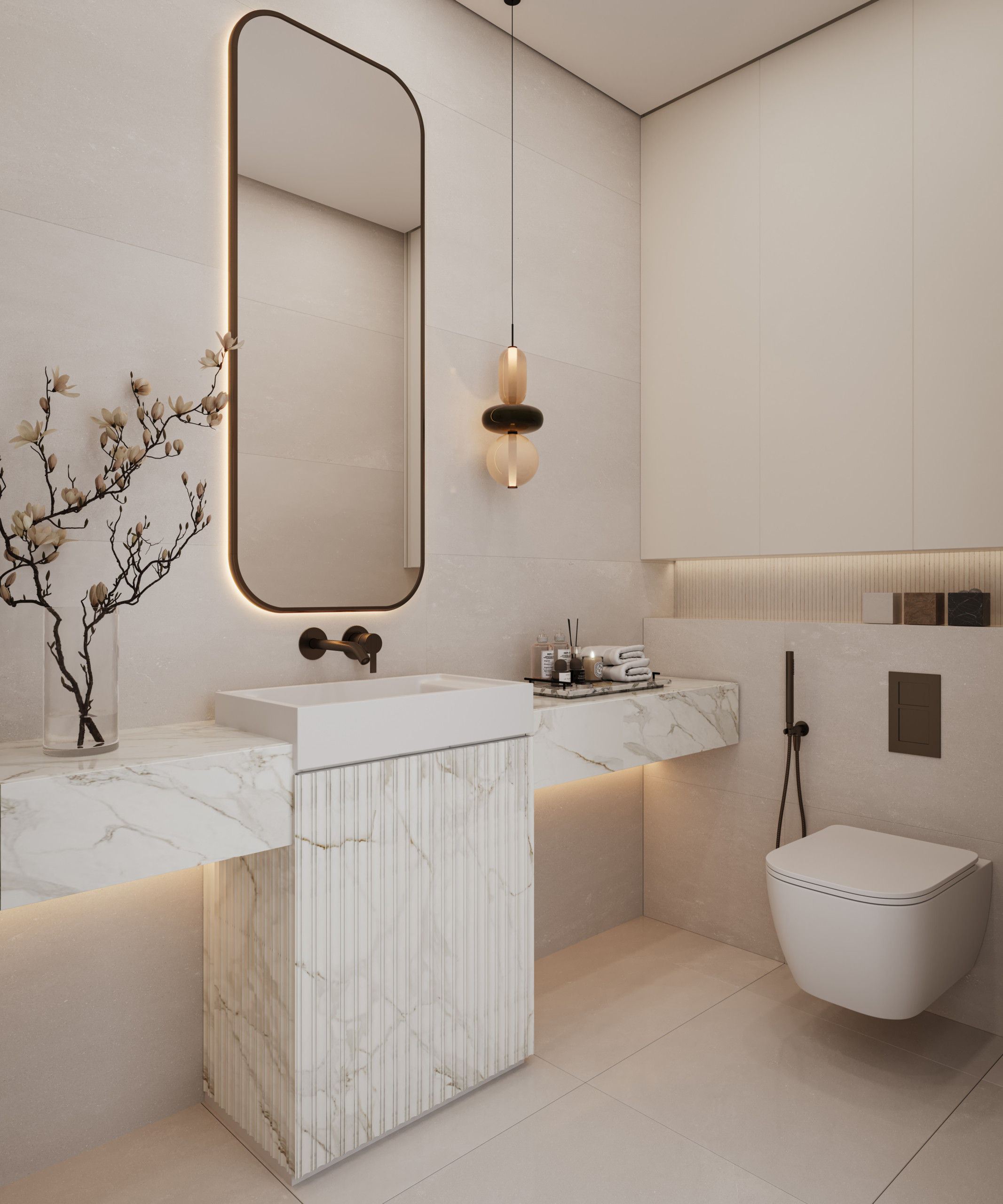 TYPICAL UNIT – POWDER ROOM The Residences at DIFC Zabeel District