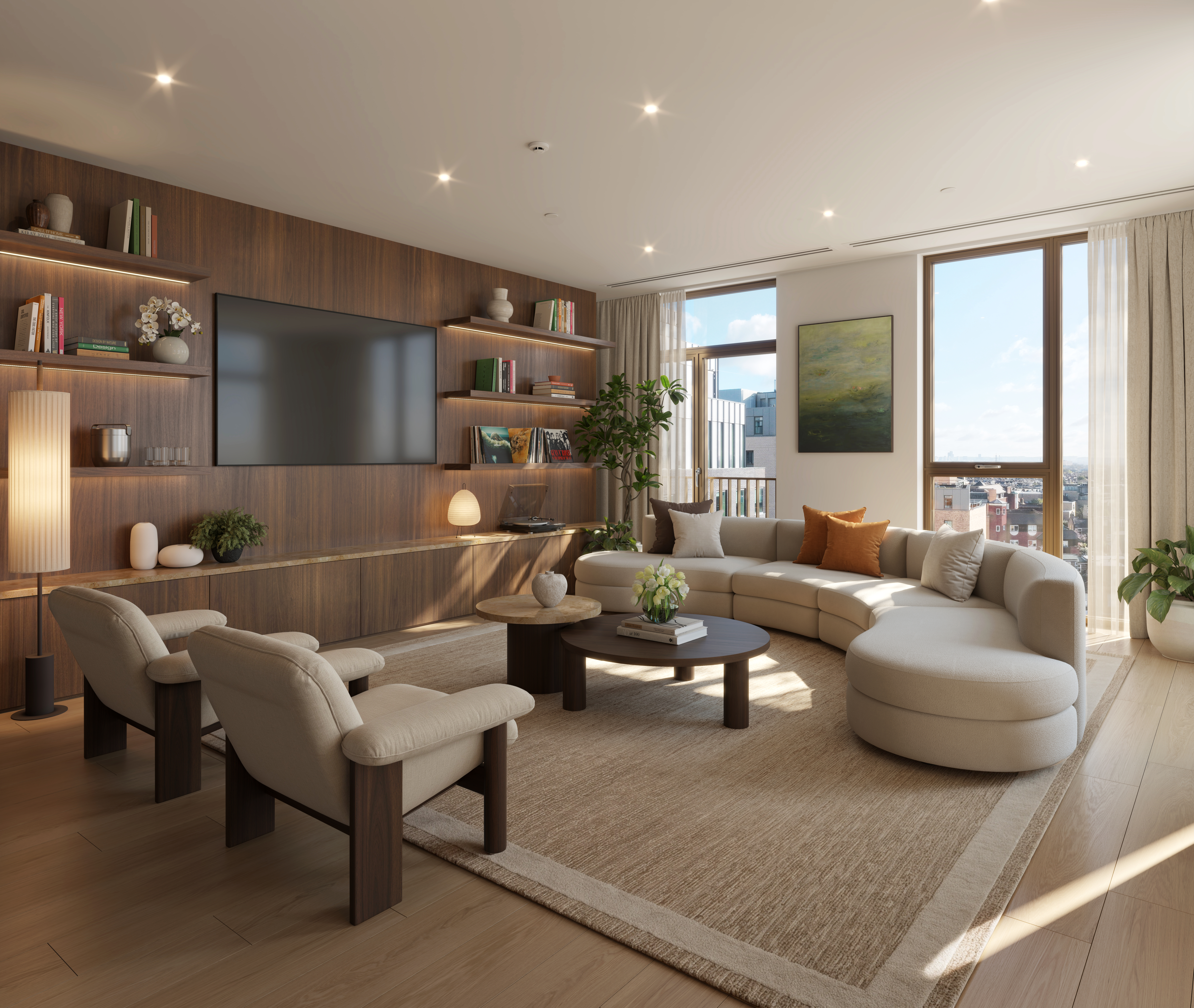 2_Bed_Apt_Plot_609_Living