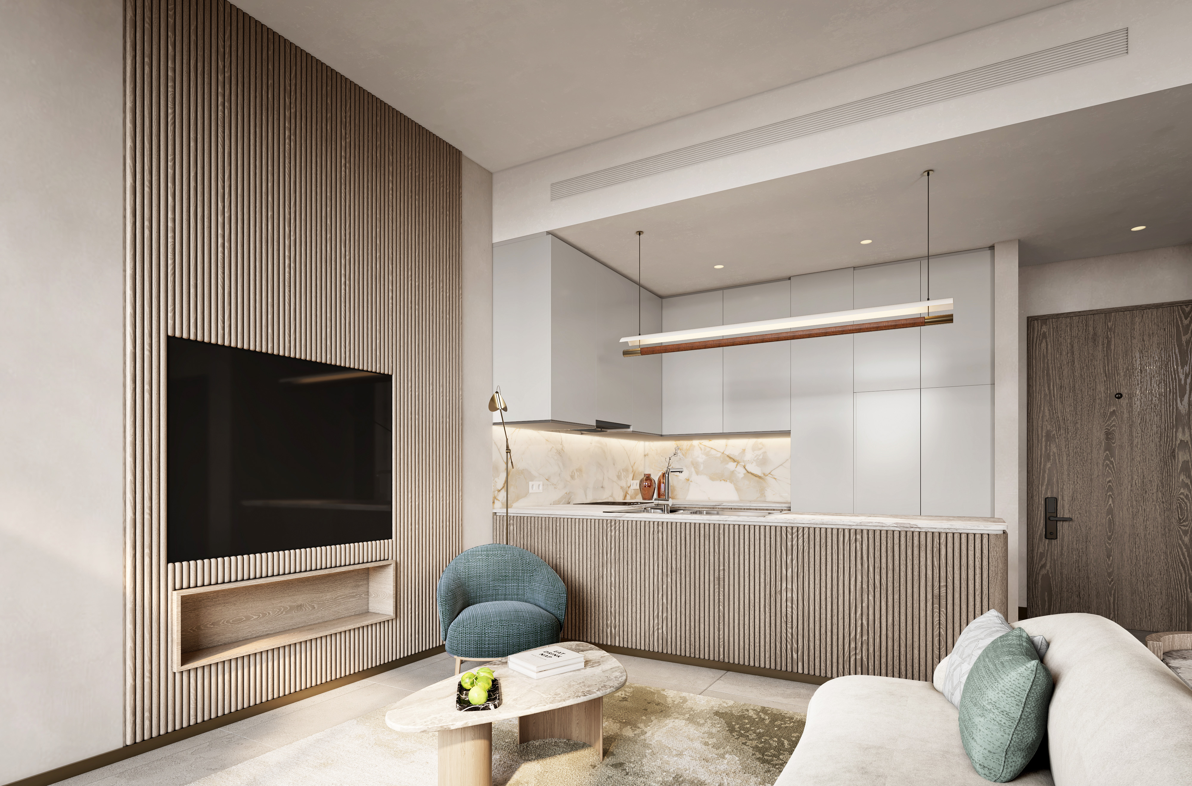 3BR – Living room 2 Arancia Yards