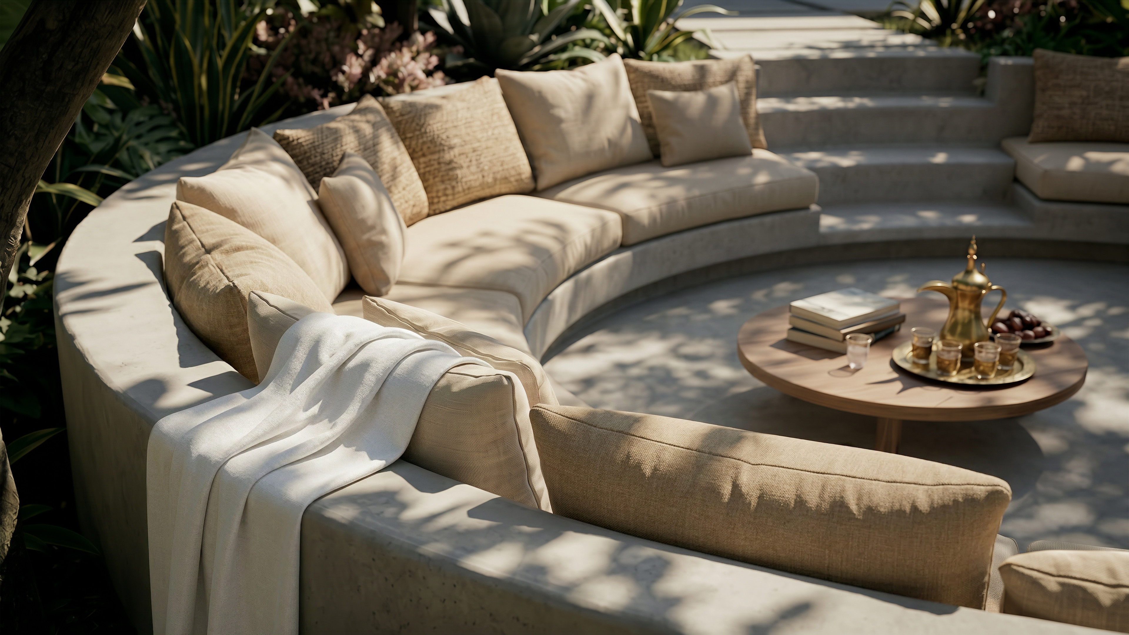 Sunken Seating Arancia Yards